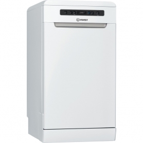 Indesit 'Fast & Clean' 45cm Slimline Freestanding Dishwasher White  - 1
