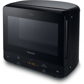 Hotpoint Curve Design Microwave Black Touch Control