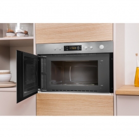 Indesit Aria Built In Microwave With Grill 22L  Fits Wall Unit - 1