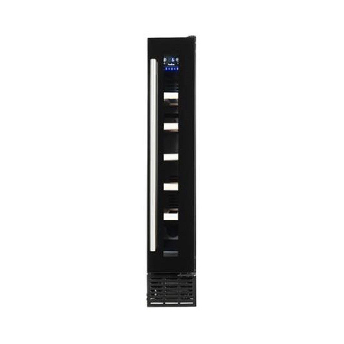 Amica 15cm freestanding slimline wine cooler, black thumbnail image