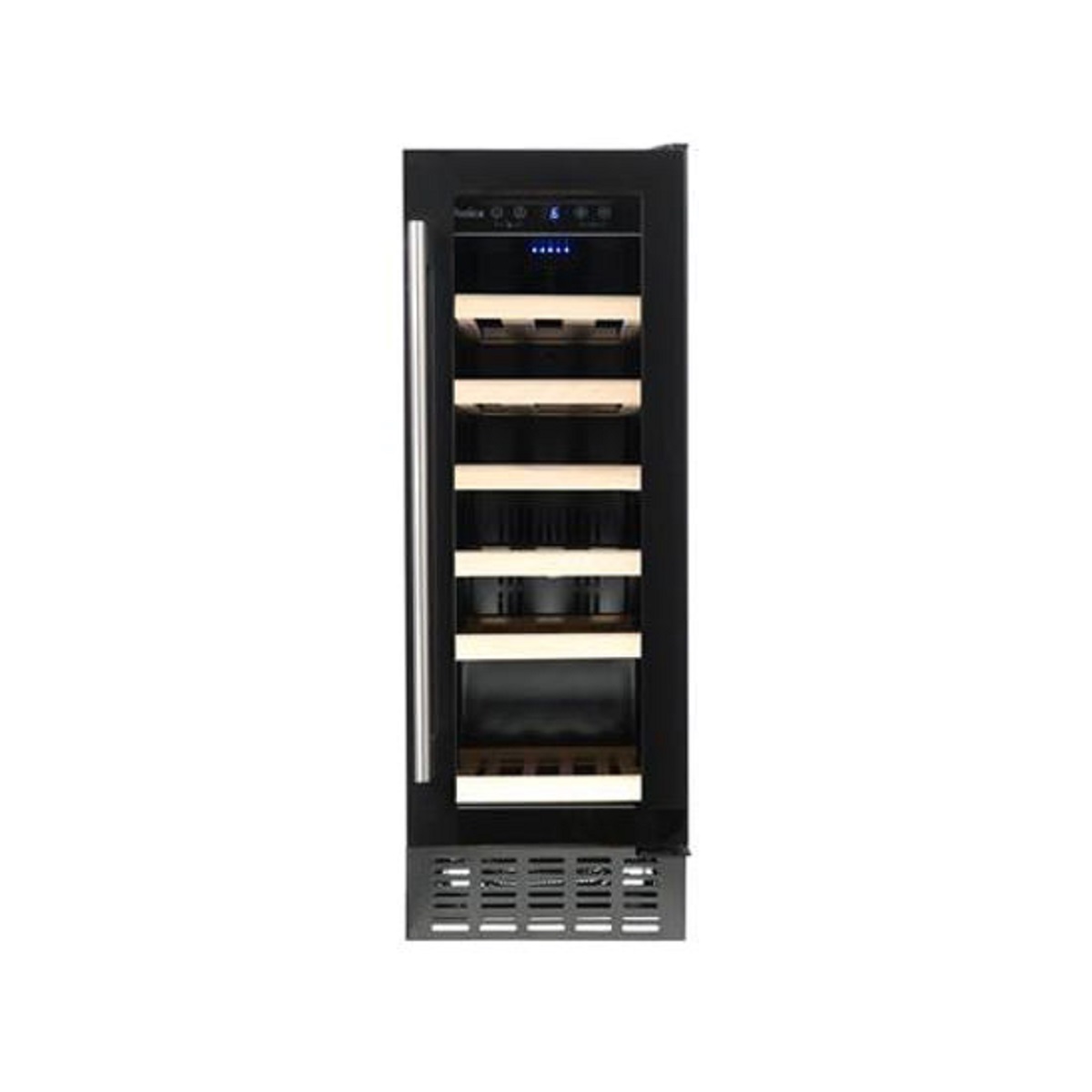 Amica 30cm freestanding slimline wine cooler, Black thumbnail image