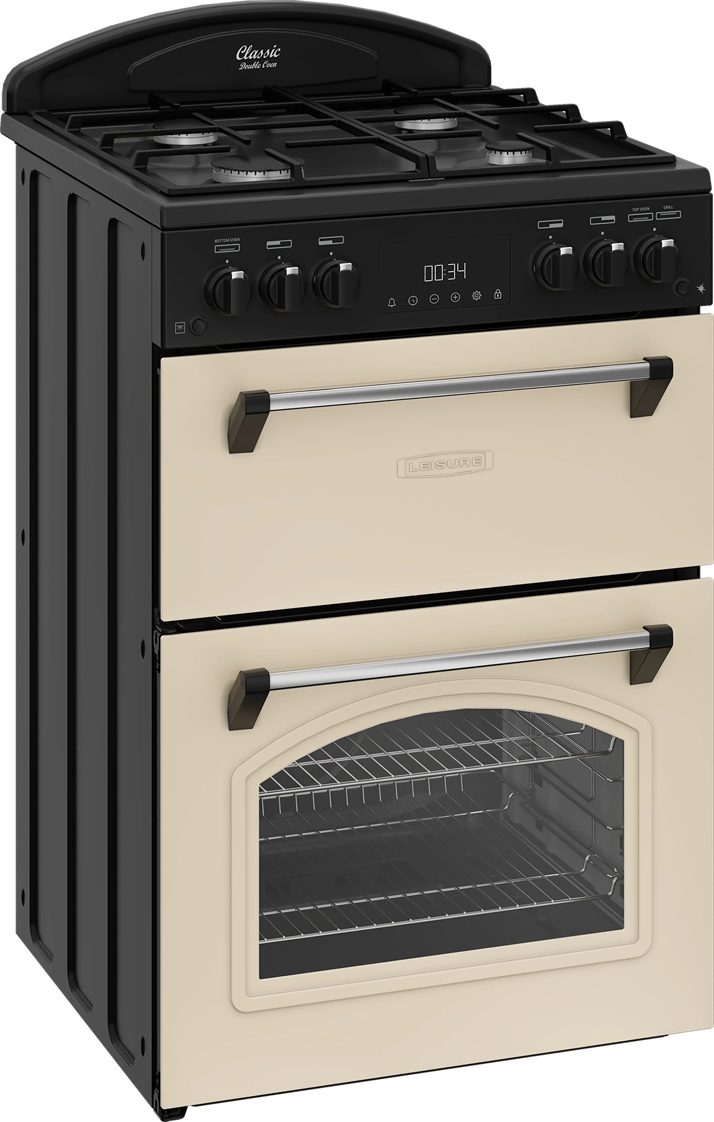 Leisure Freestanding Gas Range-Style Cooker â€“ 60cm Double Oven Cream â€“ CLB60GCC thumbnail image