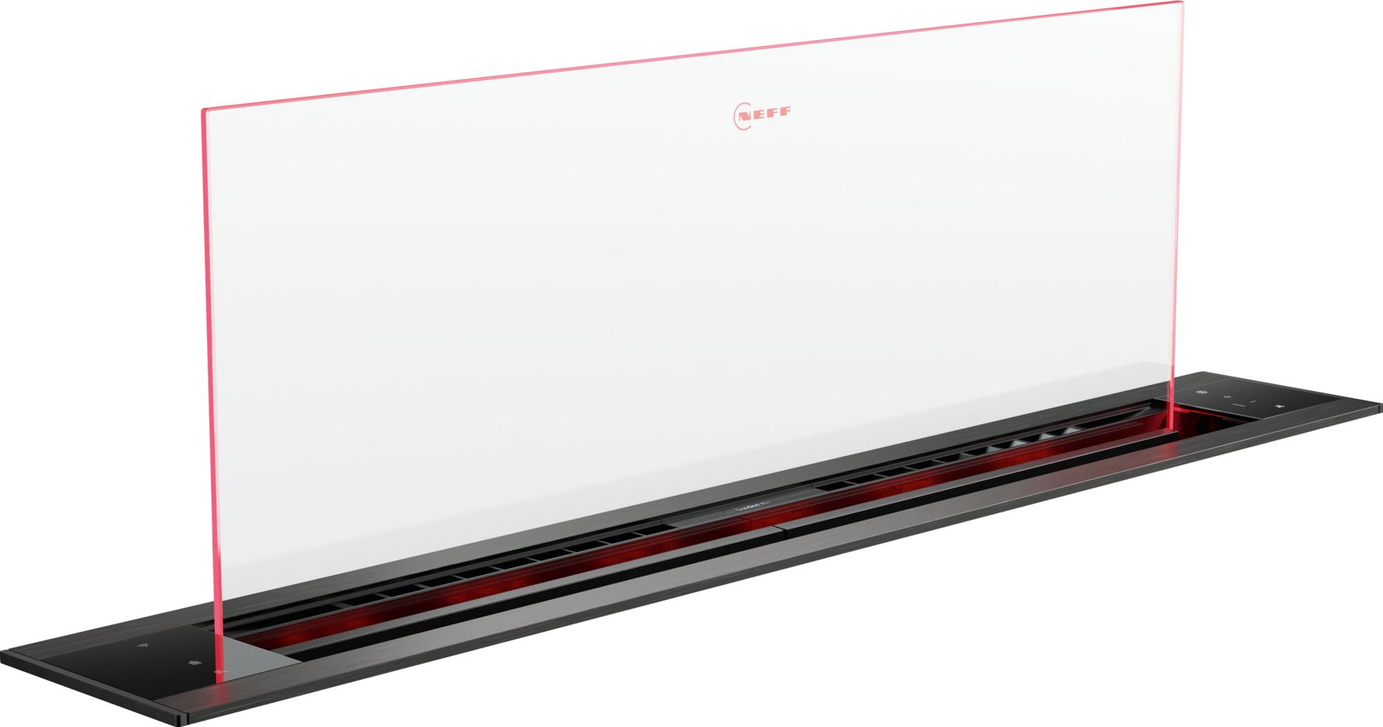 Neff N90, Downdraft hood, 90 cm, clear glass, Black thumbnail image