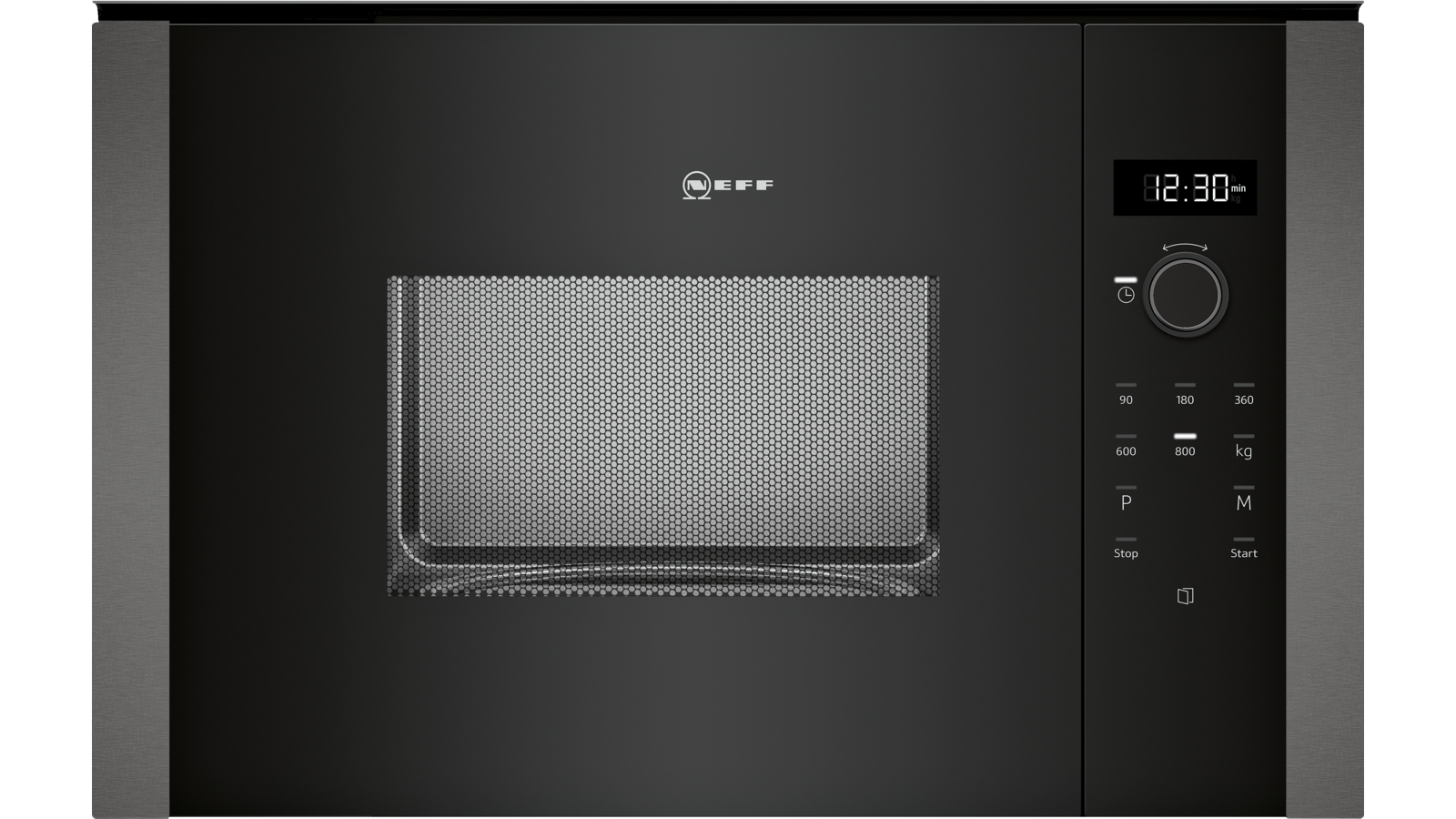 Neff N50 Built In Microwave 60 x 38cm Graphite Trim, Fits Wall Unit thumbnail image
