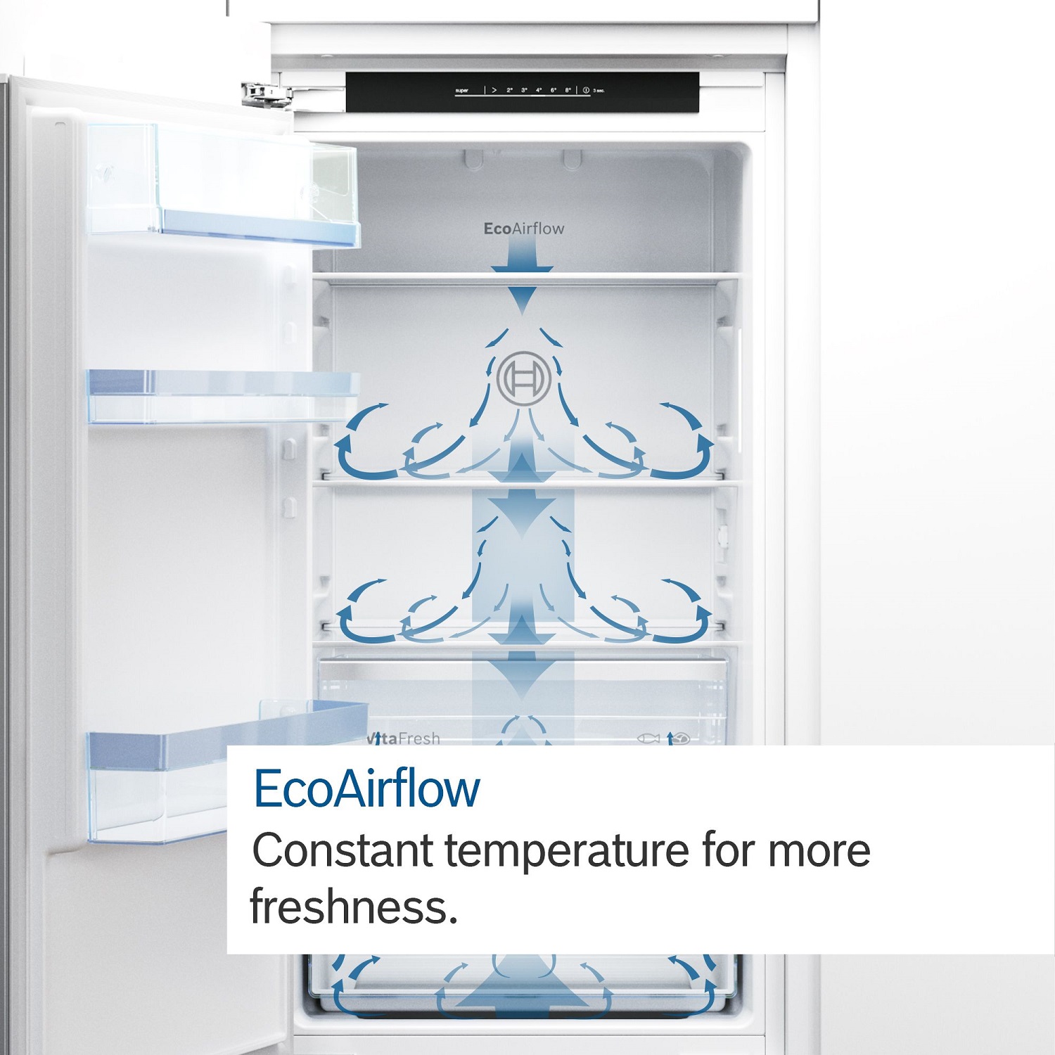 Bosch Series 4, Built-in larder fridge, 88 x 56 cm, flat hinge thumbnail image