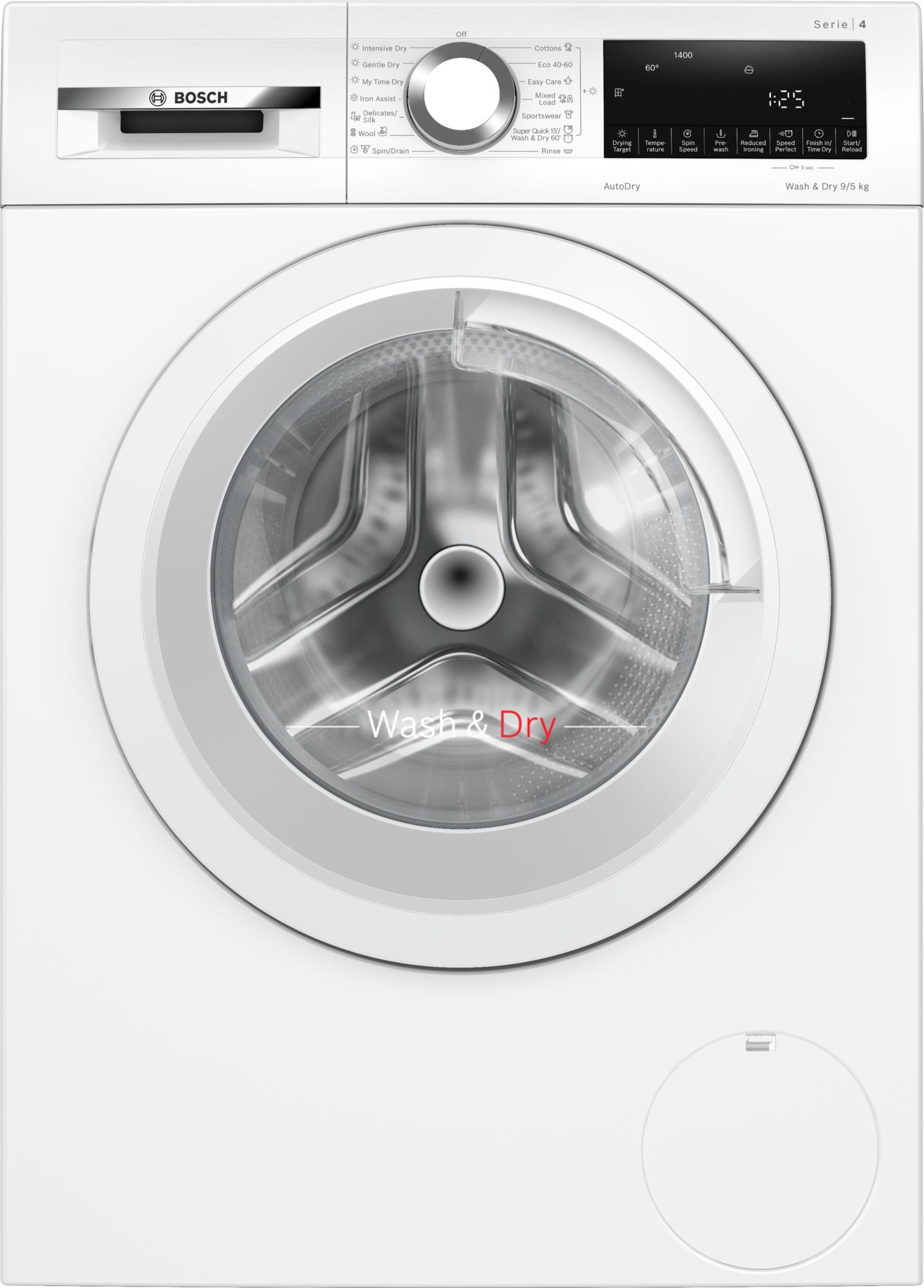 Bosch Series 4, Freestanding Washer dryer, 9/5 kg, 1400 rpm thumbnail image