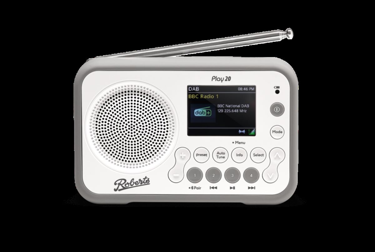 Roberts Play 20 Portable DAB+ / FM radio - White thumbnail image