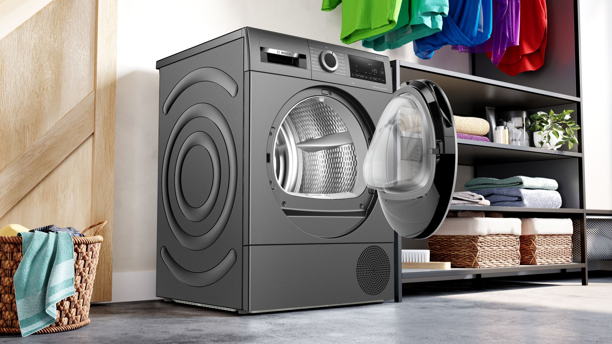 Bosch WQG245R9GB 9kg Heat Pump Tumble Dryer - Graphite thumbnail image