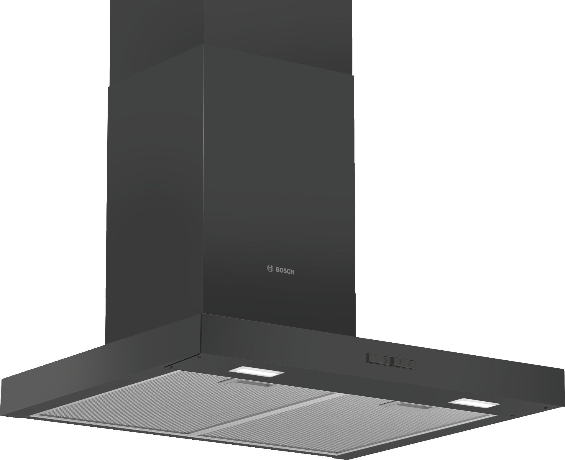 Bosch Series 2, Wall-mounted cooker hood, 60 cm, Black thumbnail image