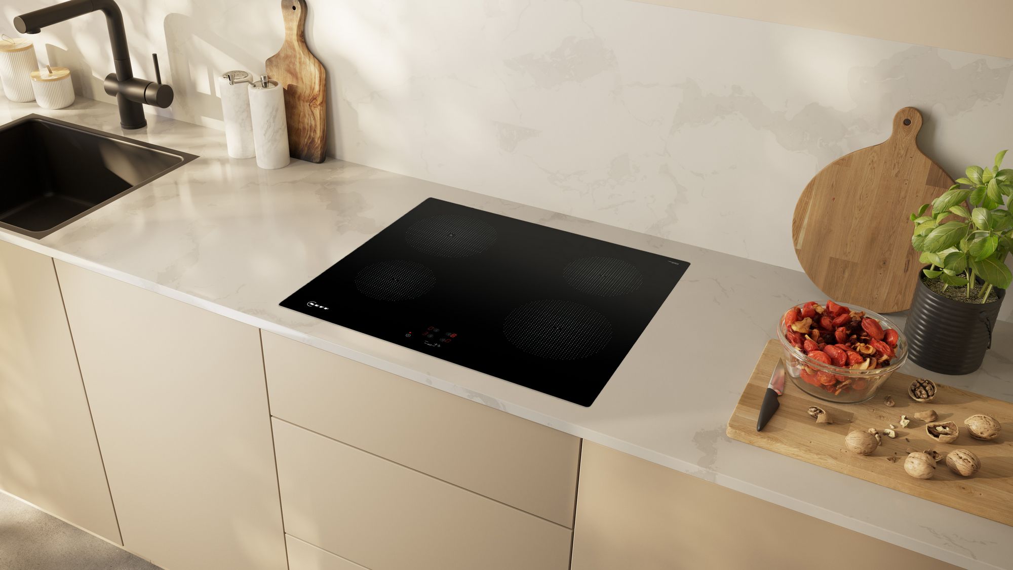 Neff 'N30' Induction hob, 60 cm, Black, 13 Amp Plug In Model thumbnail image