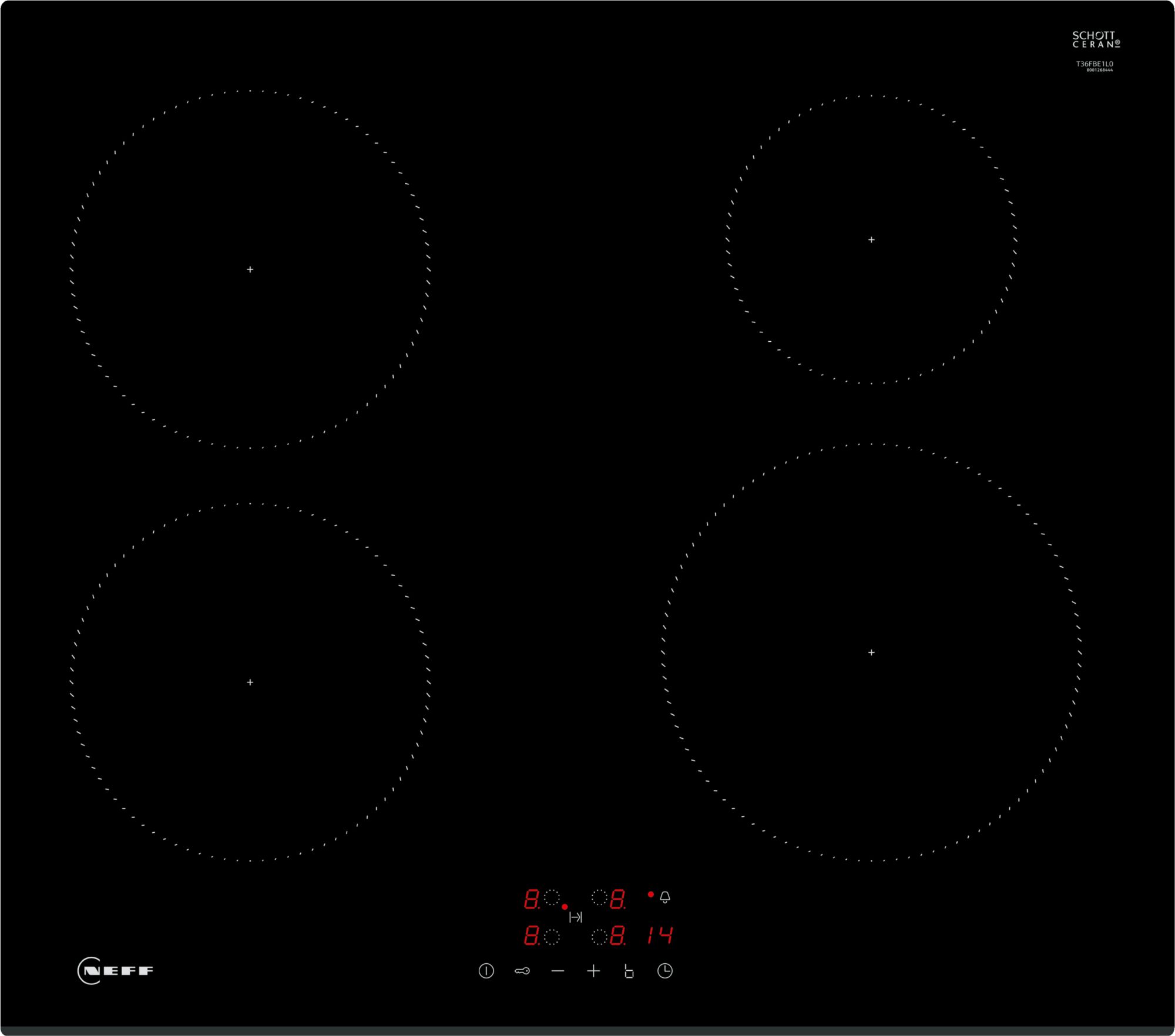 Neff T36FBE1L0 Induction Hob - Black thumbnail image