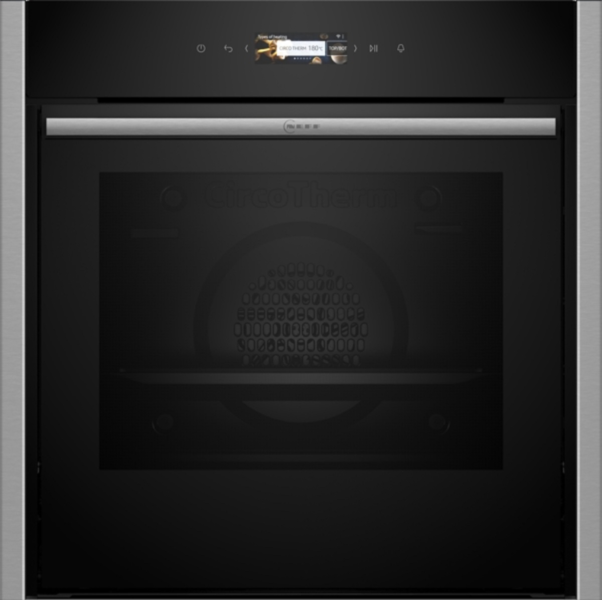 Neff B54CR71N0B 60cm Slide and Hide Built In Electric Single Oven - Stainless Steel thumbnail image