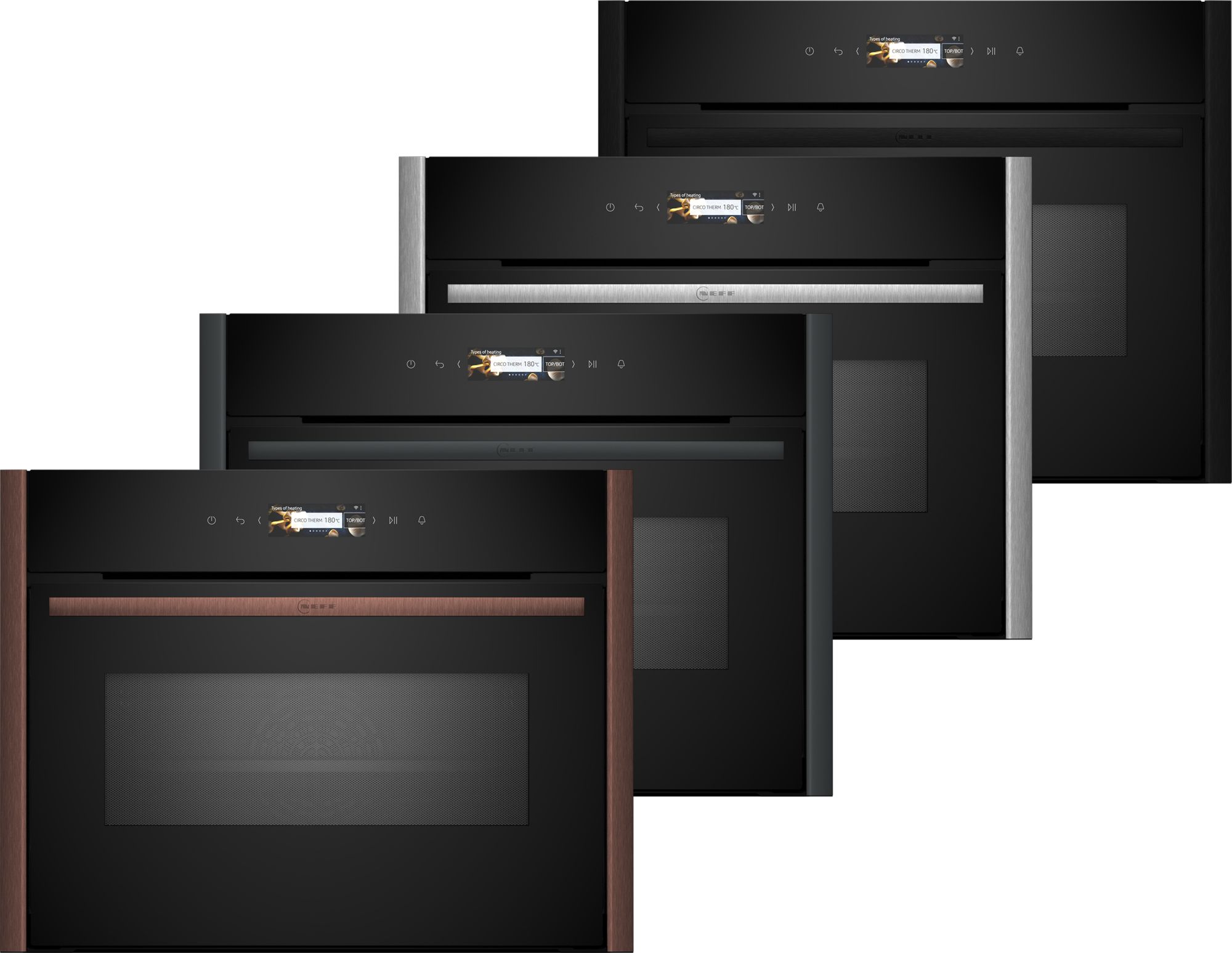 Neff 'Flex Design' N70, Built-in compact oven with microwave function, 60 x 45 cm thumbnail image