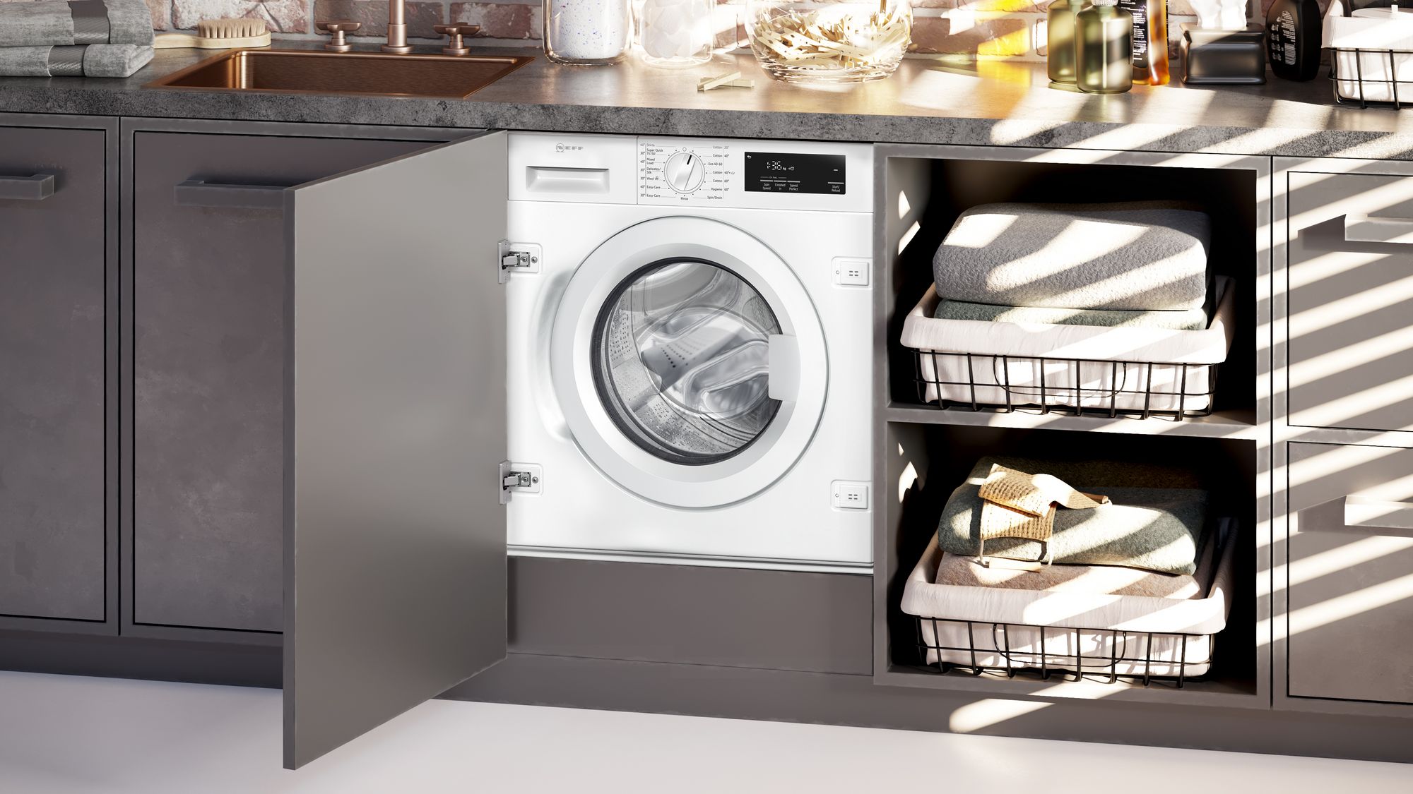 Neff Built-in washing machine, 8 kg, 1400 rpm thumbnail image