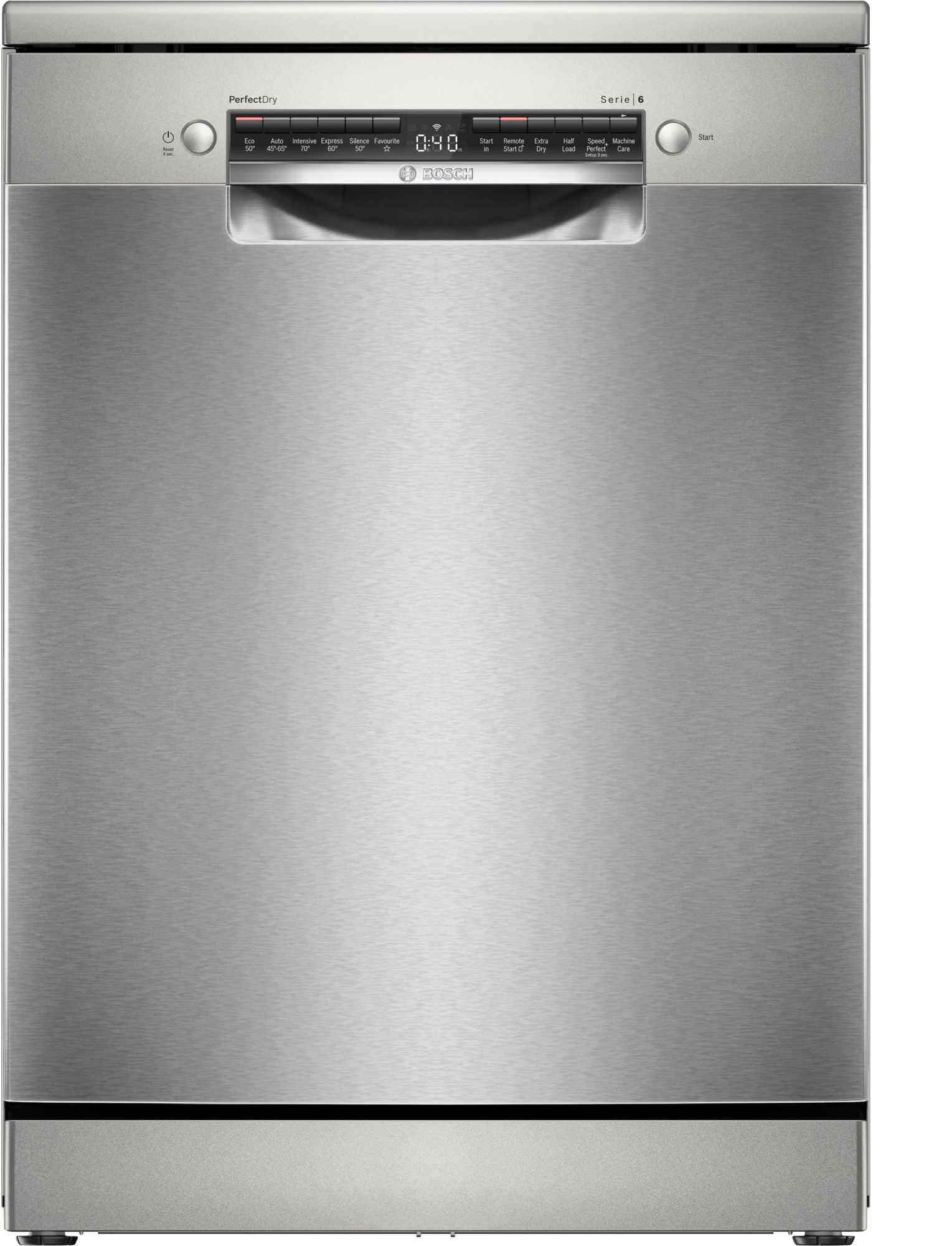 Bosch Series 6, Free-standing dishwasher, 60 cm, Brushed Steel, Perfect Dry Technology thumbnail image