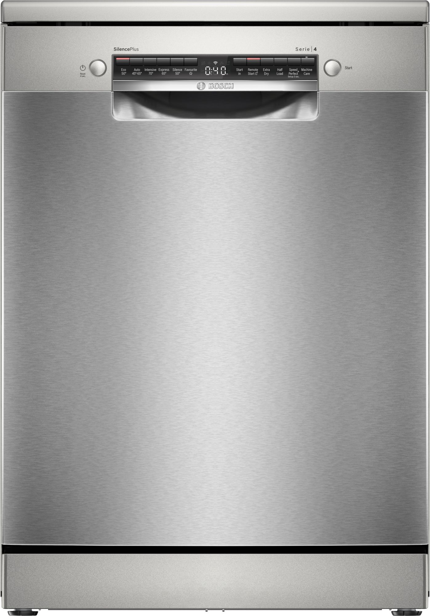 Bosch Series 4, Free-standing dishwasher, 60 cm, Brushed steel anti-fingerprint thumbnail image