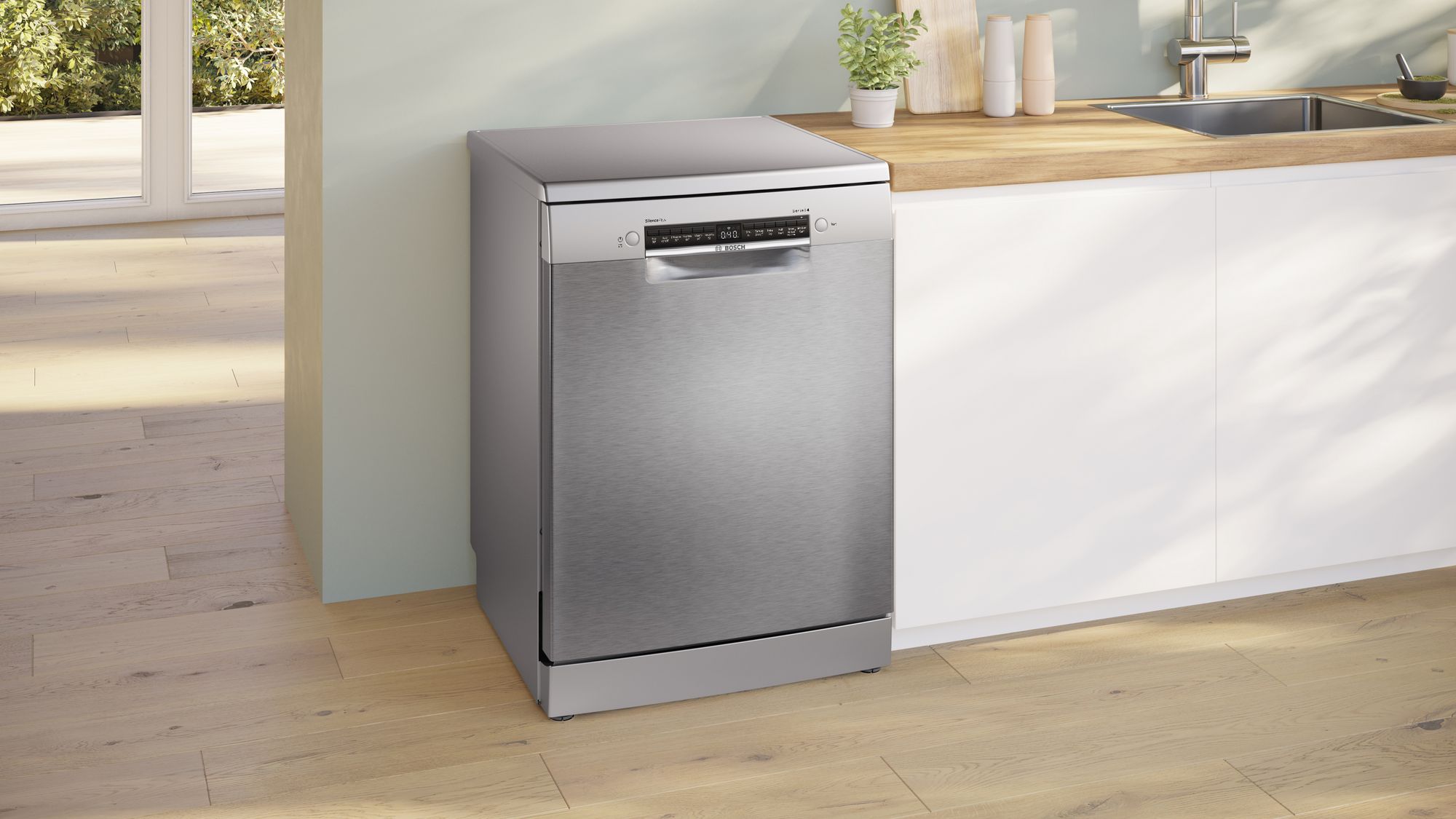 Bosch Series 4, Free-standing dishwasher, 60 cm, Brushed steel anti-fingerprint thumbnail image