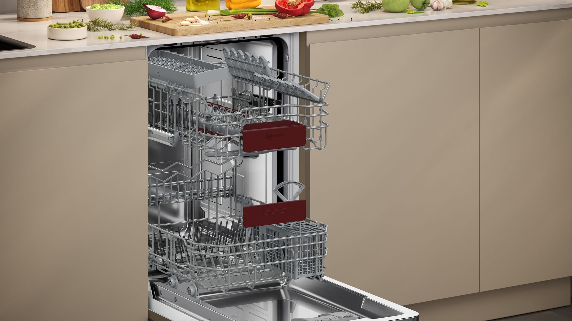 Neff N50, Fully-integrated dishwasher, 45 cm, Variable hinge thumbnail image