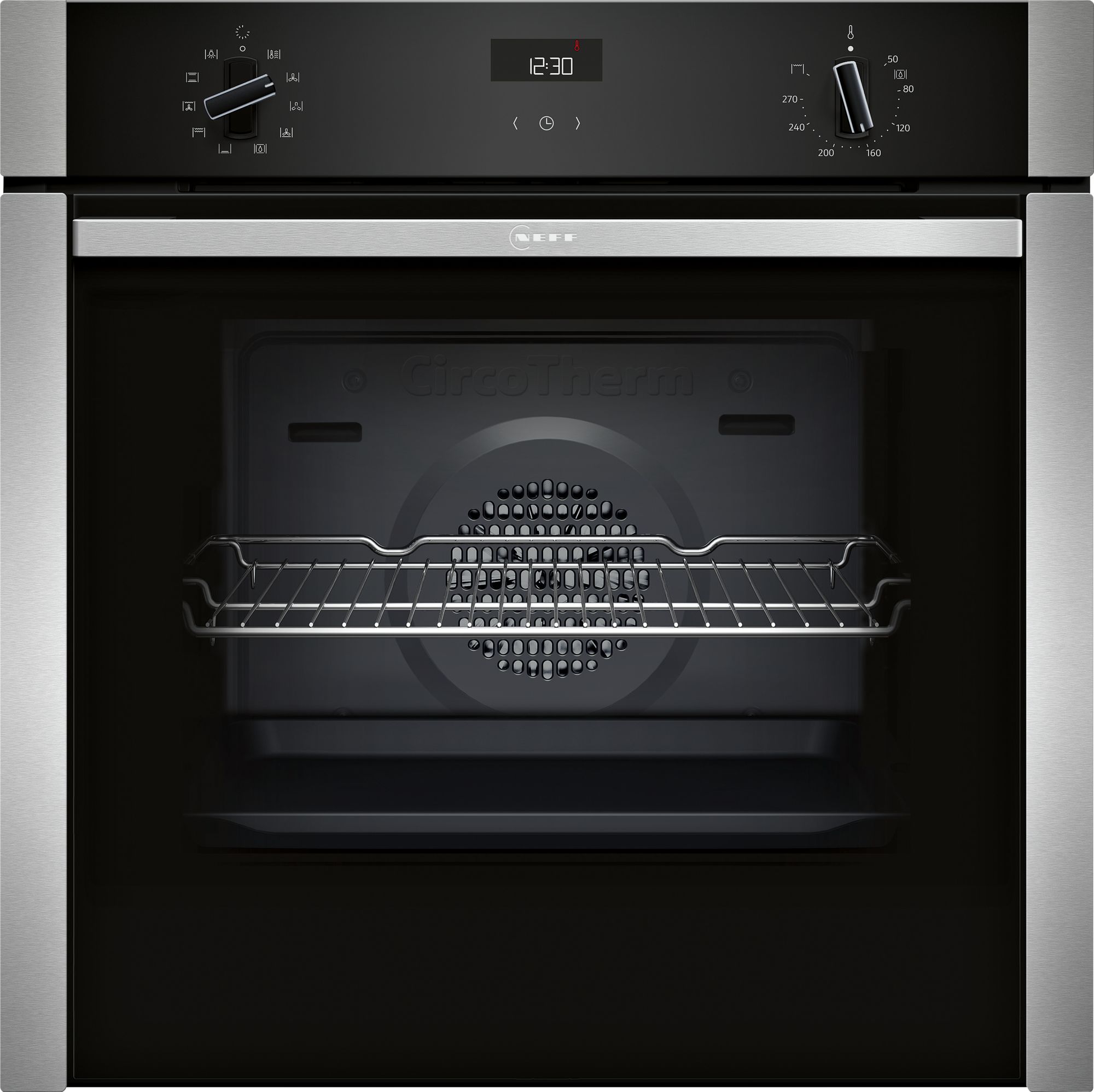 Neff 'N50' B3ACE4AN3B Slide & Hide Built-In Single Oven - Stainless Steel thumbnail image
