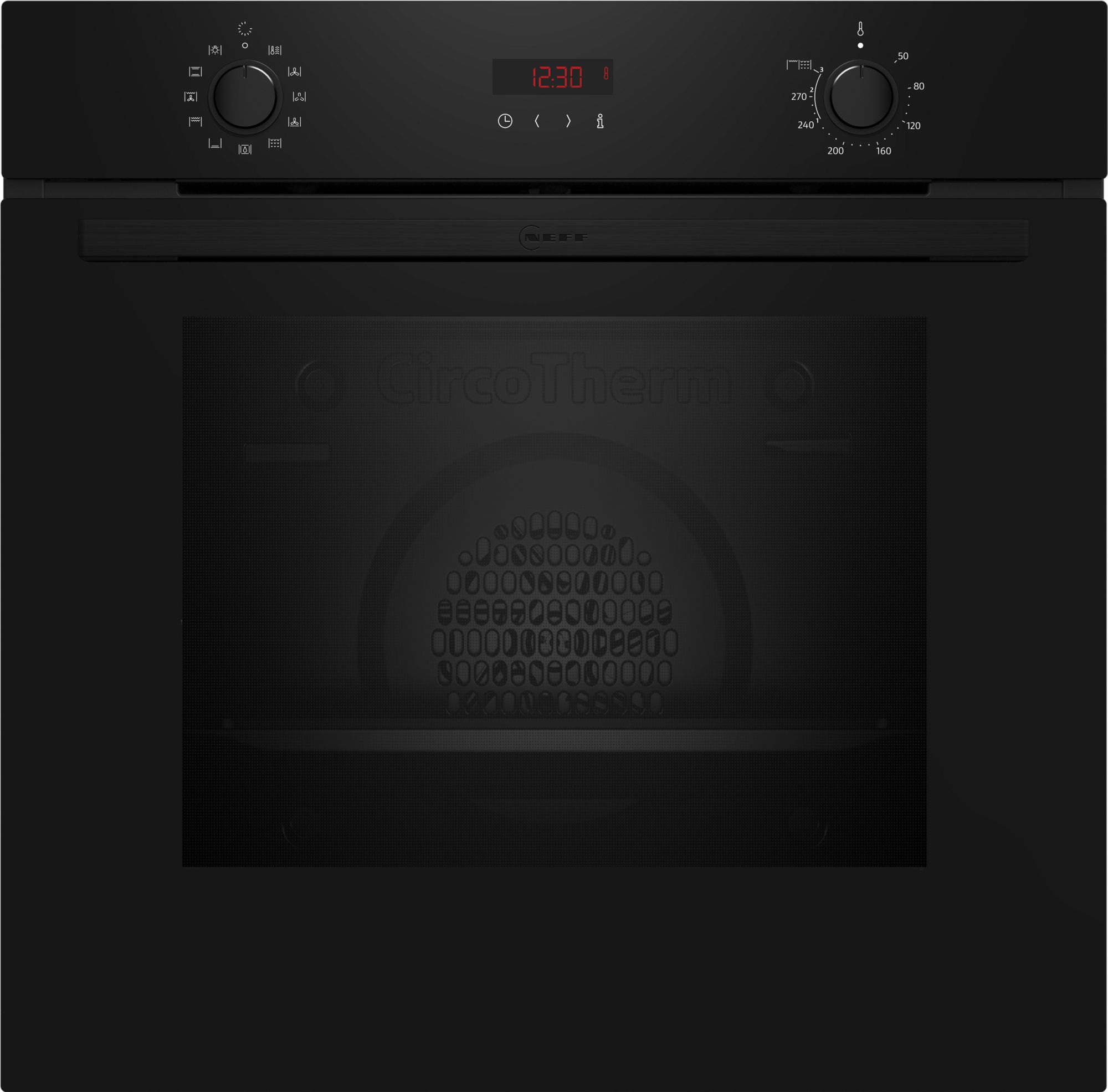 Neff N30, Built-in single oven, Black, Pyrolitic Cleaning thumbnail image