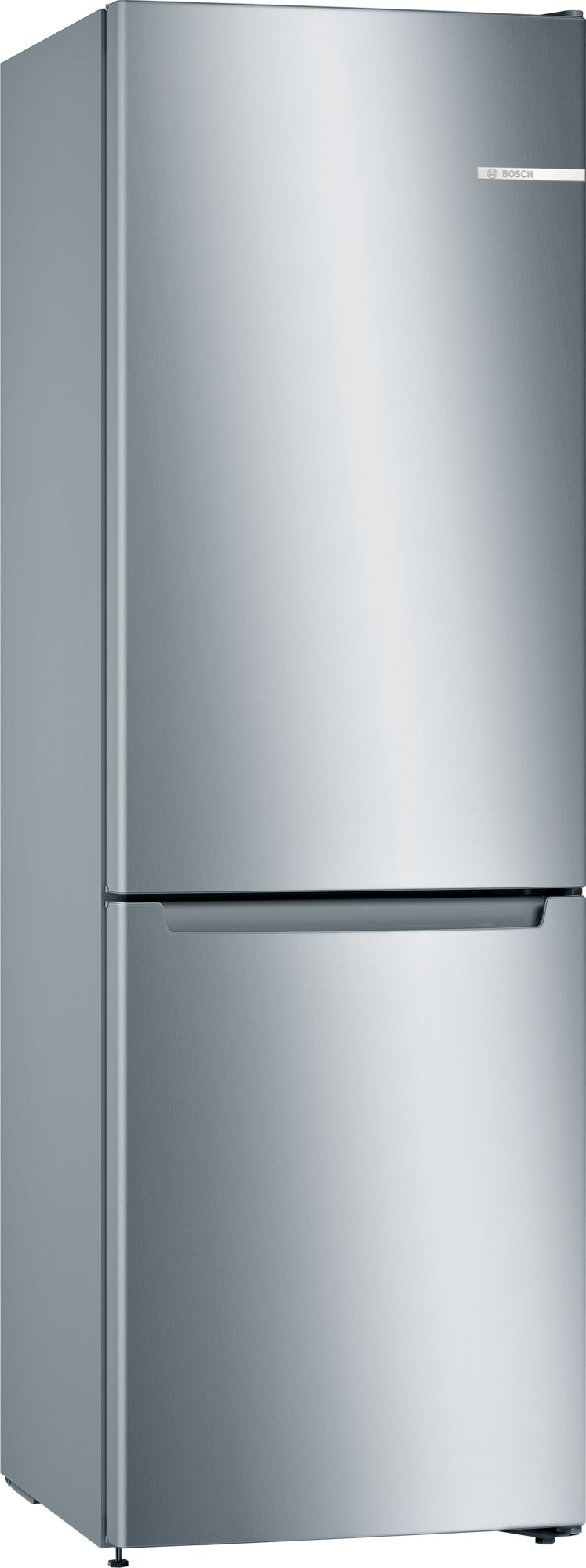 Bosch Series 2, Free-standing fridge-freezer with freezer at bottom, 176 x 60 cm, Stainless steel look thumbnail image