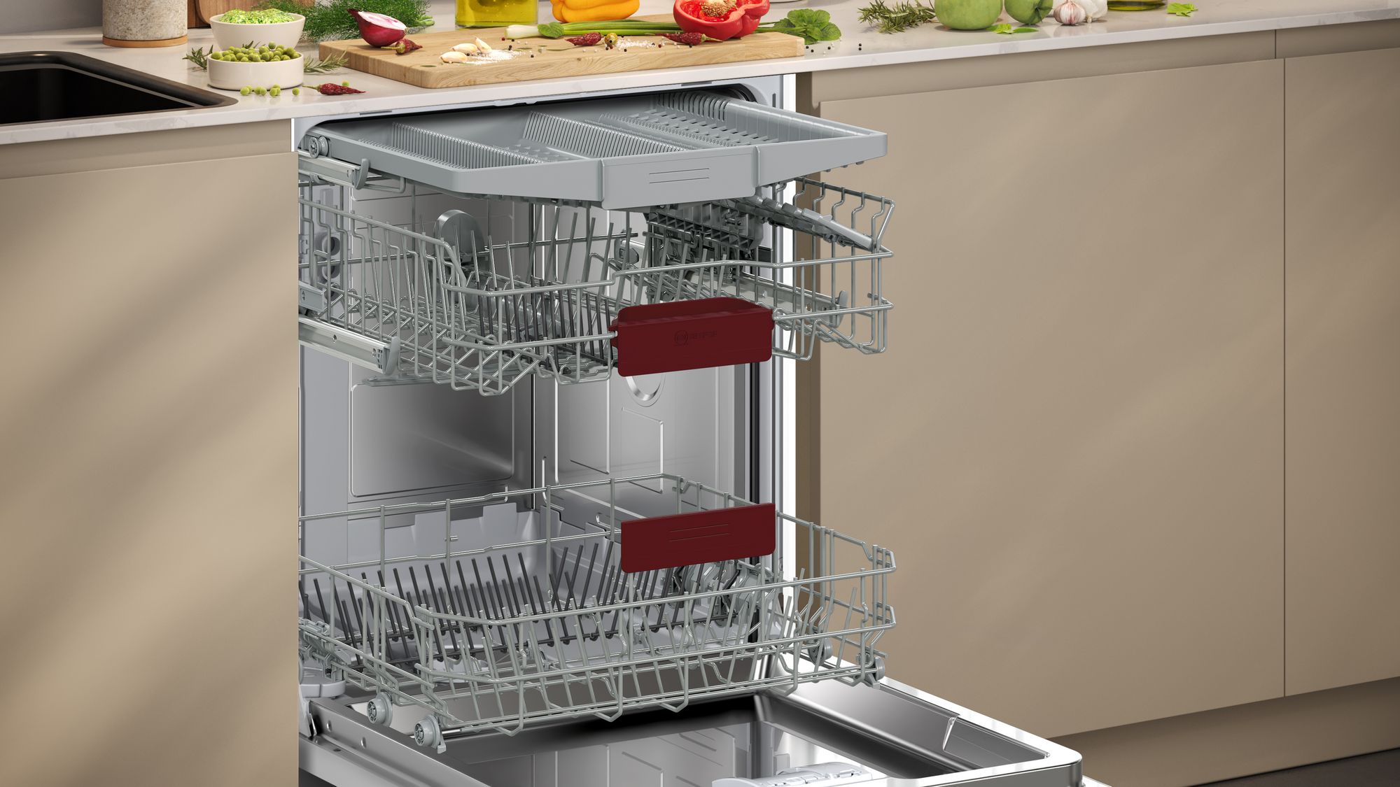 Neff N50, Fully-integrated dishwasher, 60 cm, with Vario Drawer thumbnail image