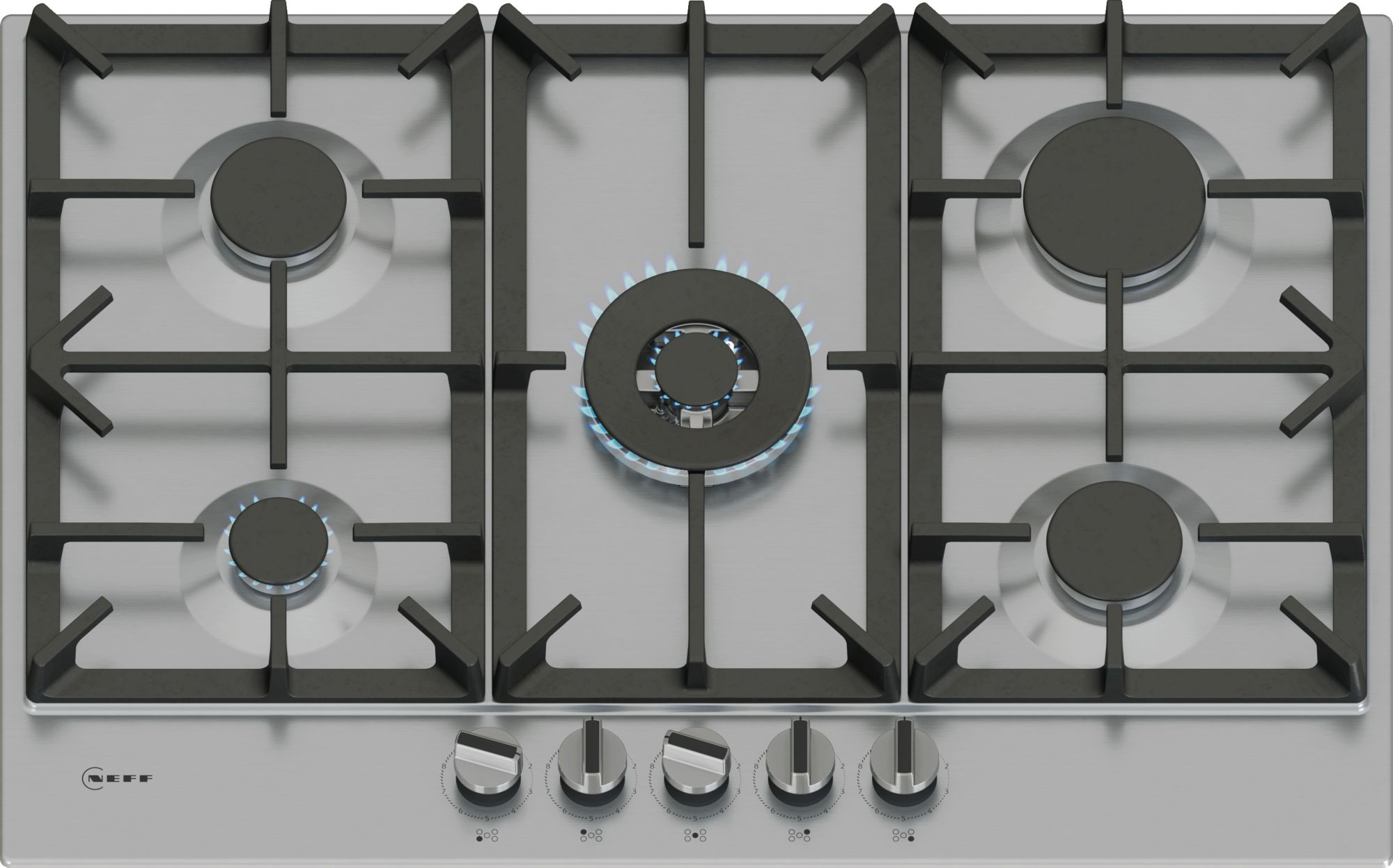 Neff N70, Gas hob, 75 cm, Stainless steel thumbnail image