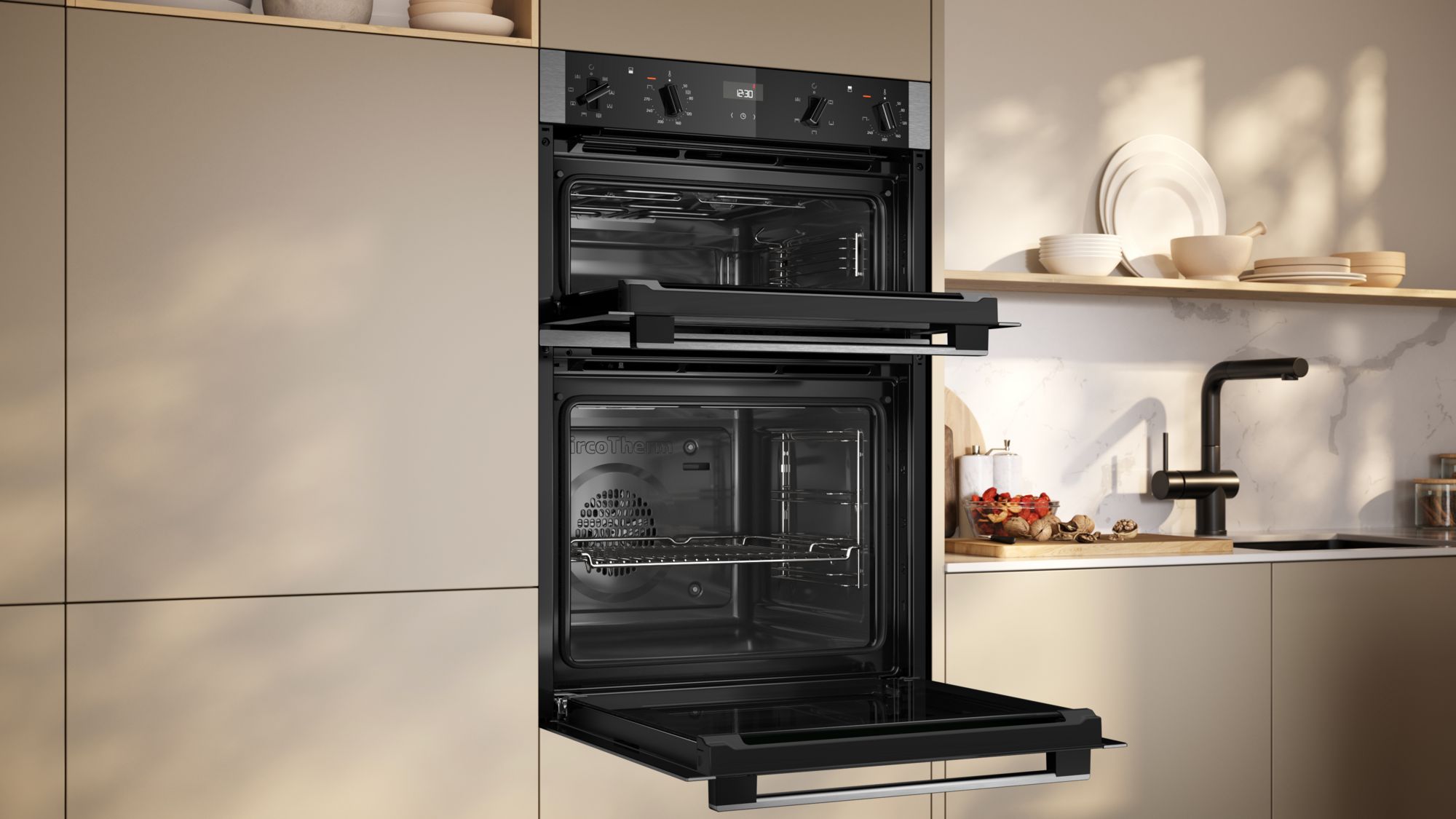 Neff N50 U1ACE2AN3B Built-In Double Oven - Stainless Steel thumbnail image