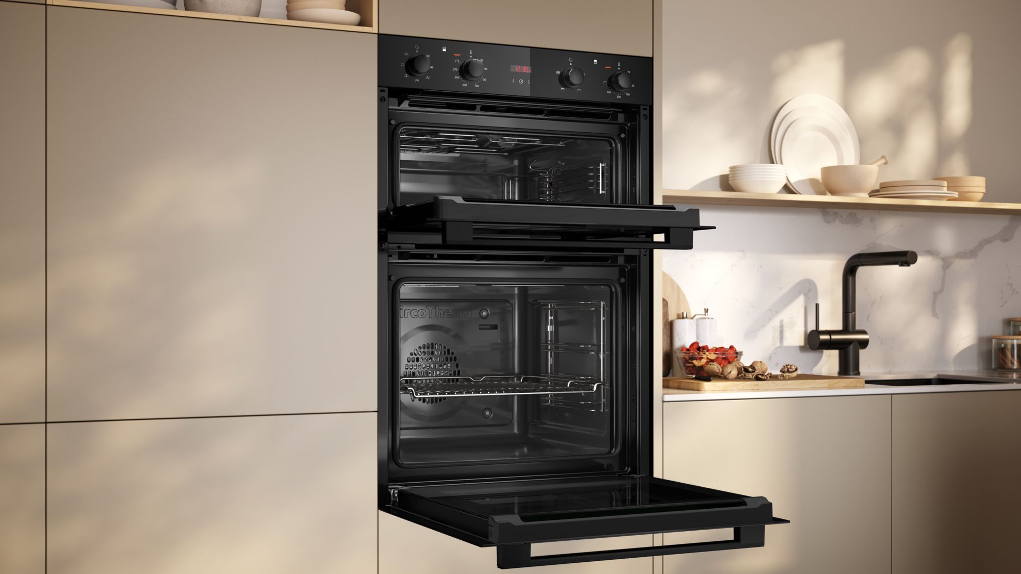 Neff U1DCC0AK3B Built In Double Electric Oven - Black thumbnail image