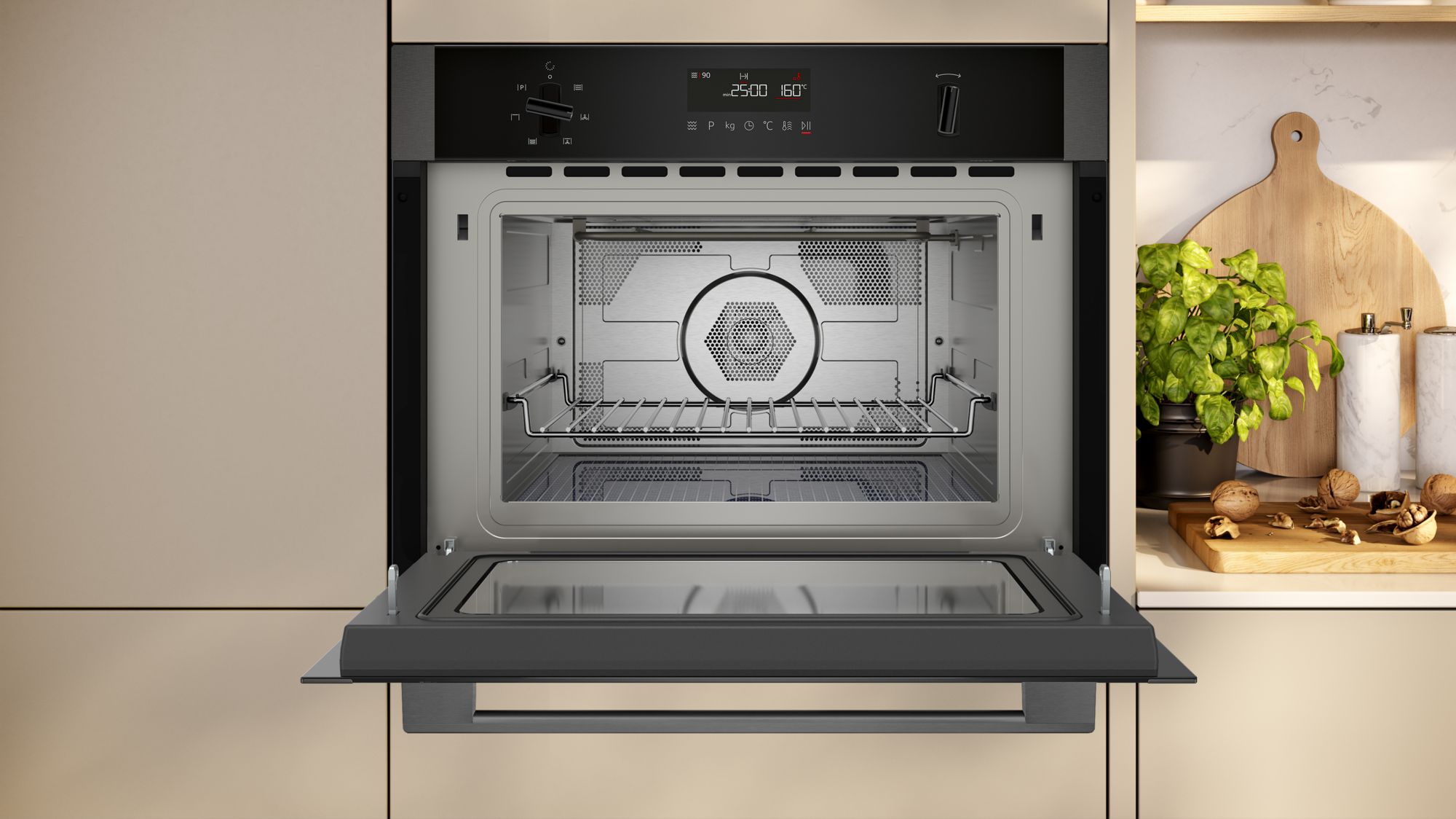 Neff C1AMG84G1B N50 900W Built-In Combi Microwave Oven - Graphite thumbnail image