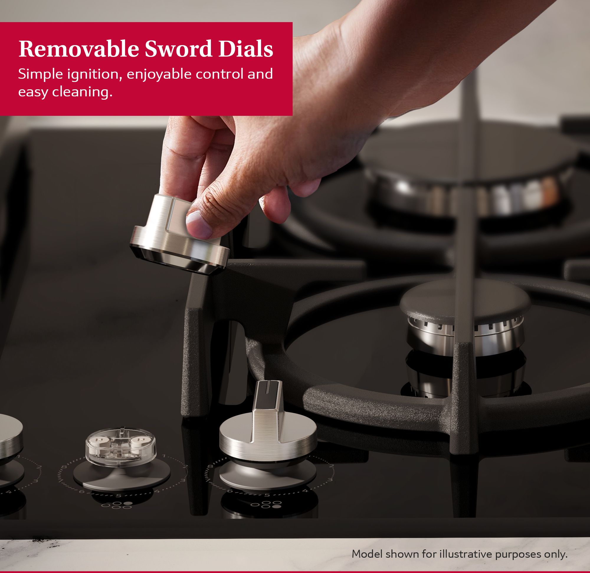 Neff N70, Gas hob, 75 cm, Enamel, Black thumbnail image