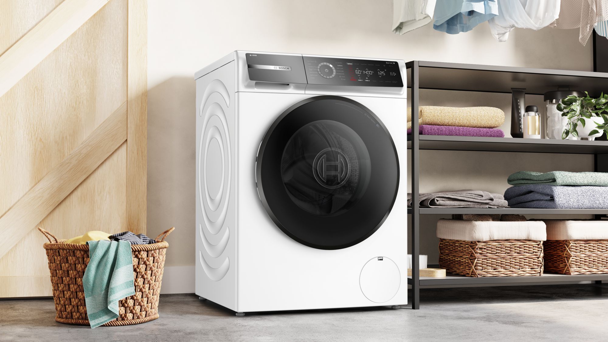 Bosch Series 8, Washing machine,11kg load, 1400 spin A-40% energy thumbnail image