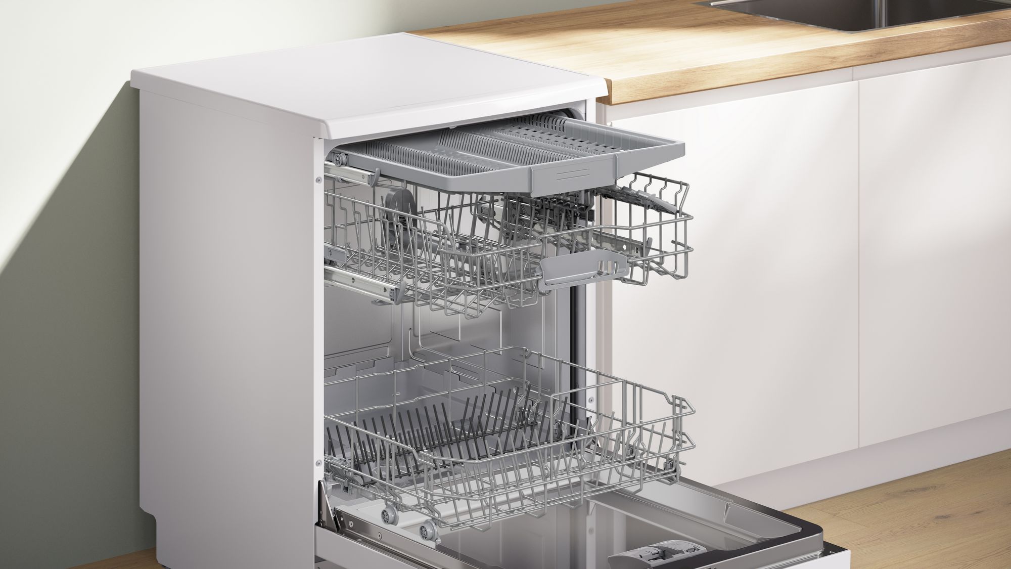 Bosch Series 2, Free-standing dishwasher, 60 cm, White, Vario Drawer thumbnail image