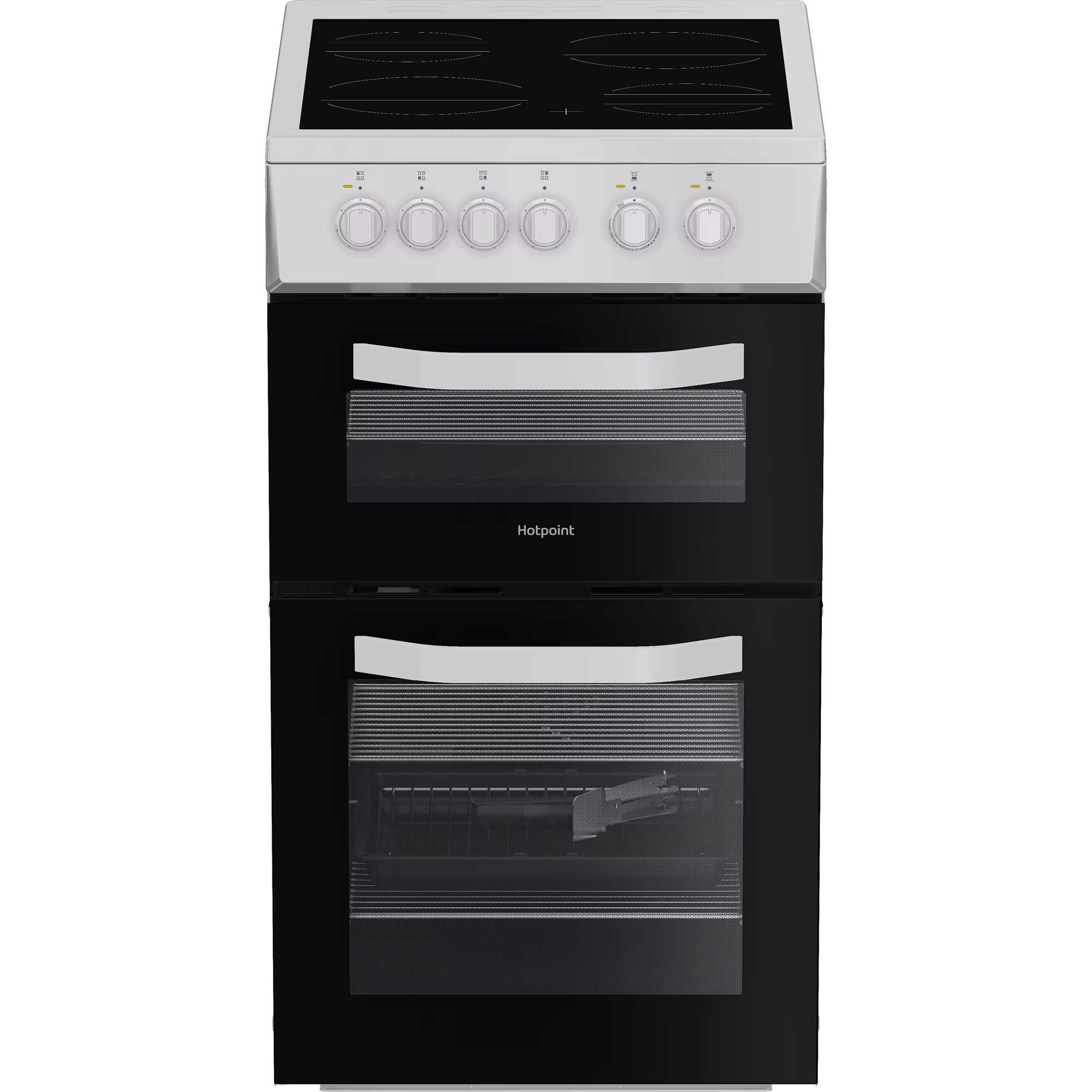 Hotpoint Electric Freestanding Cooker - Twin Cavity White 50cm thumbnail image