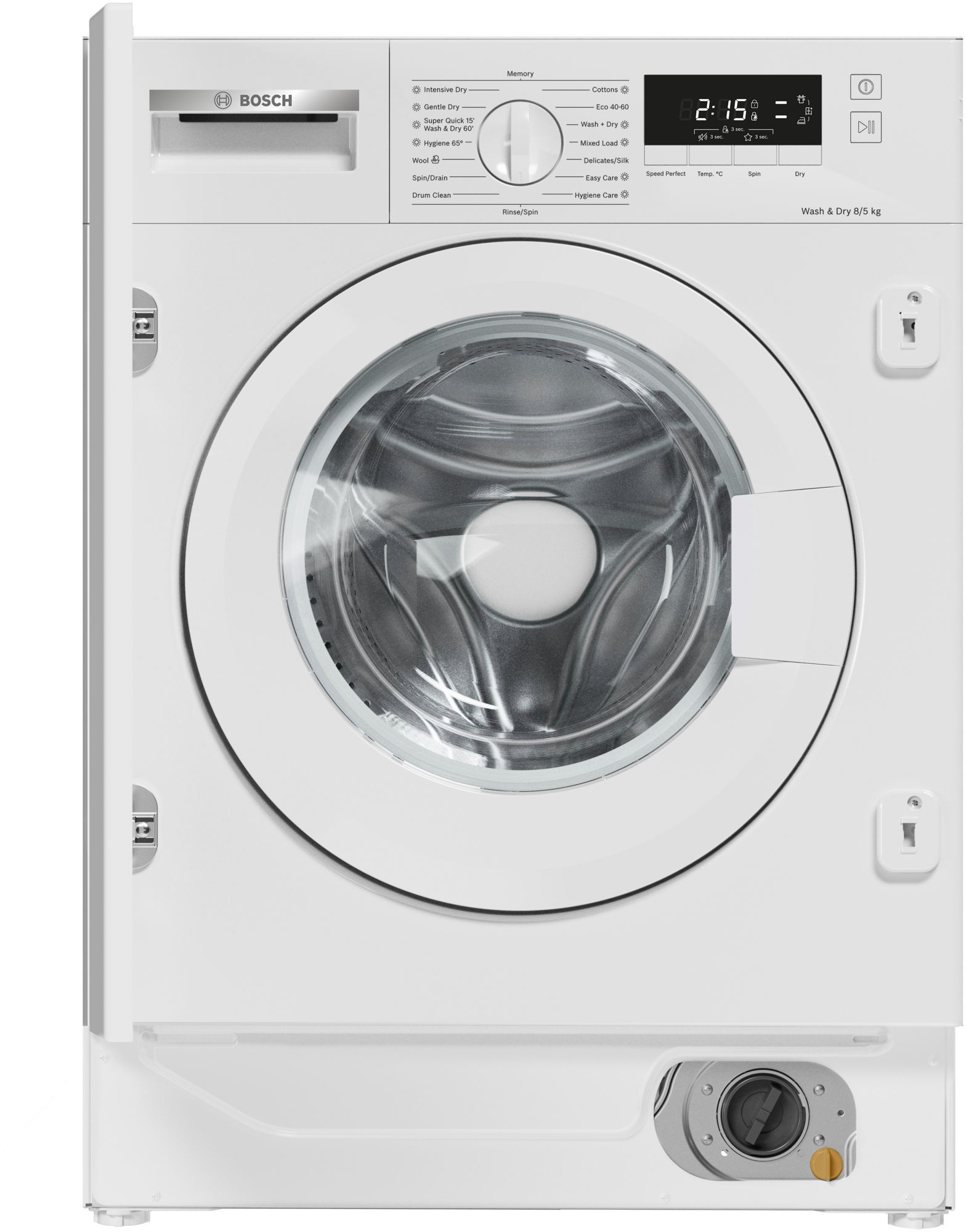Bosch Series 4 WKD28260GB 8kg Wash 5kg Dry Built-In Washer Dryer - White thumbnail image