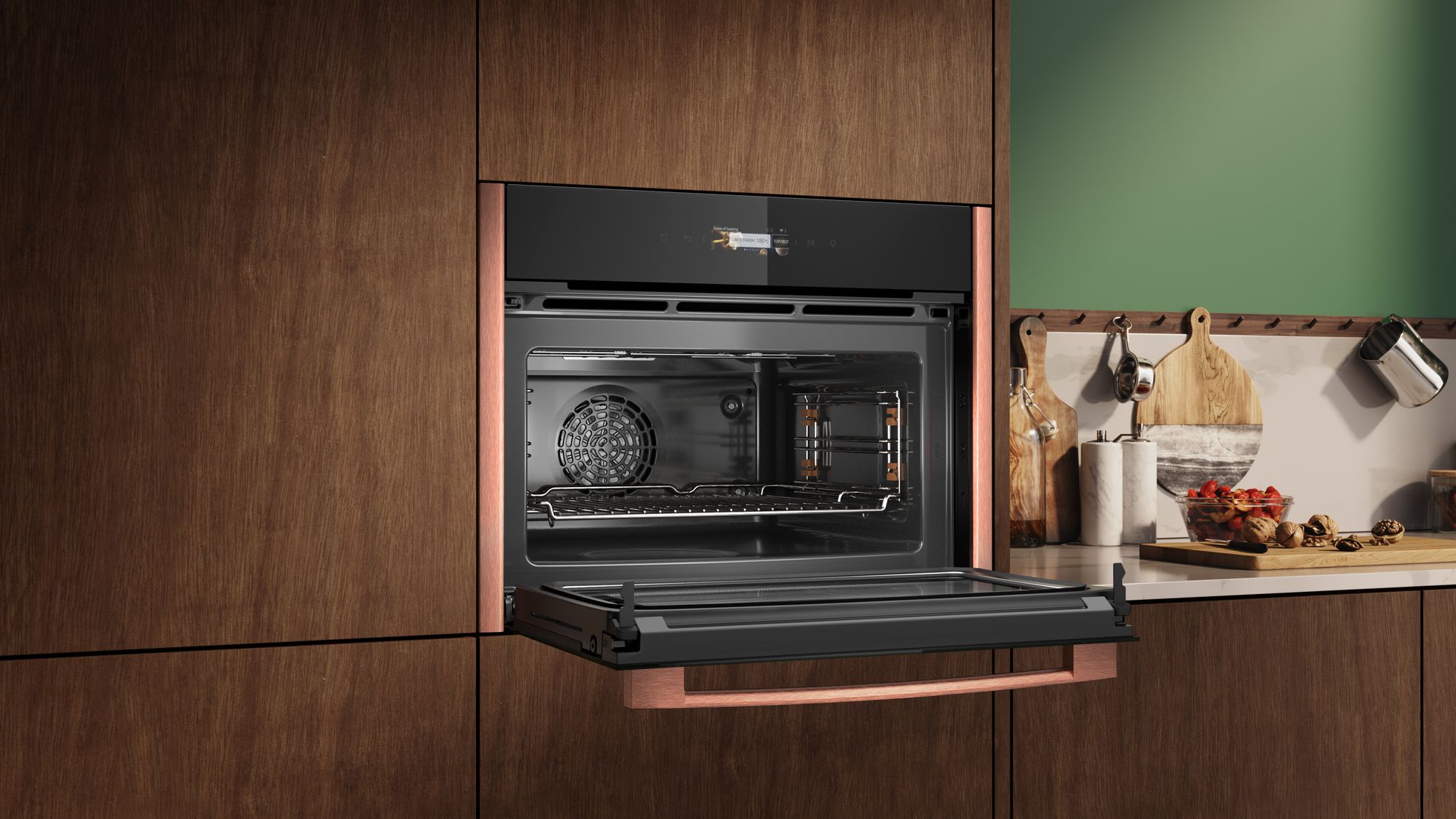 Neff 'Flex Design' N70, Built-in compact oven with microwave function, 60 x 45 cm thumbnail image