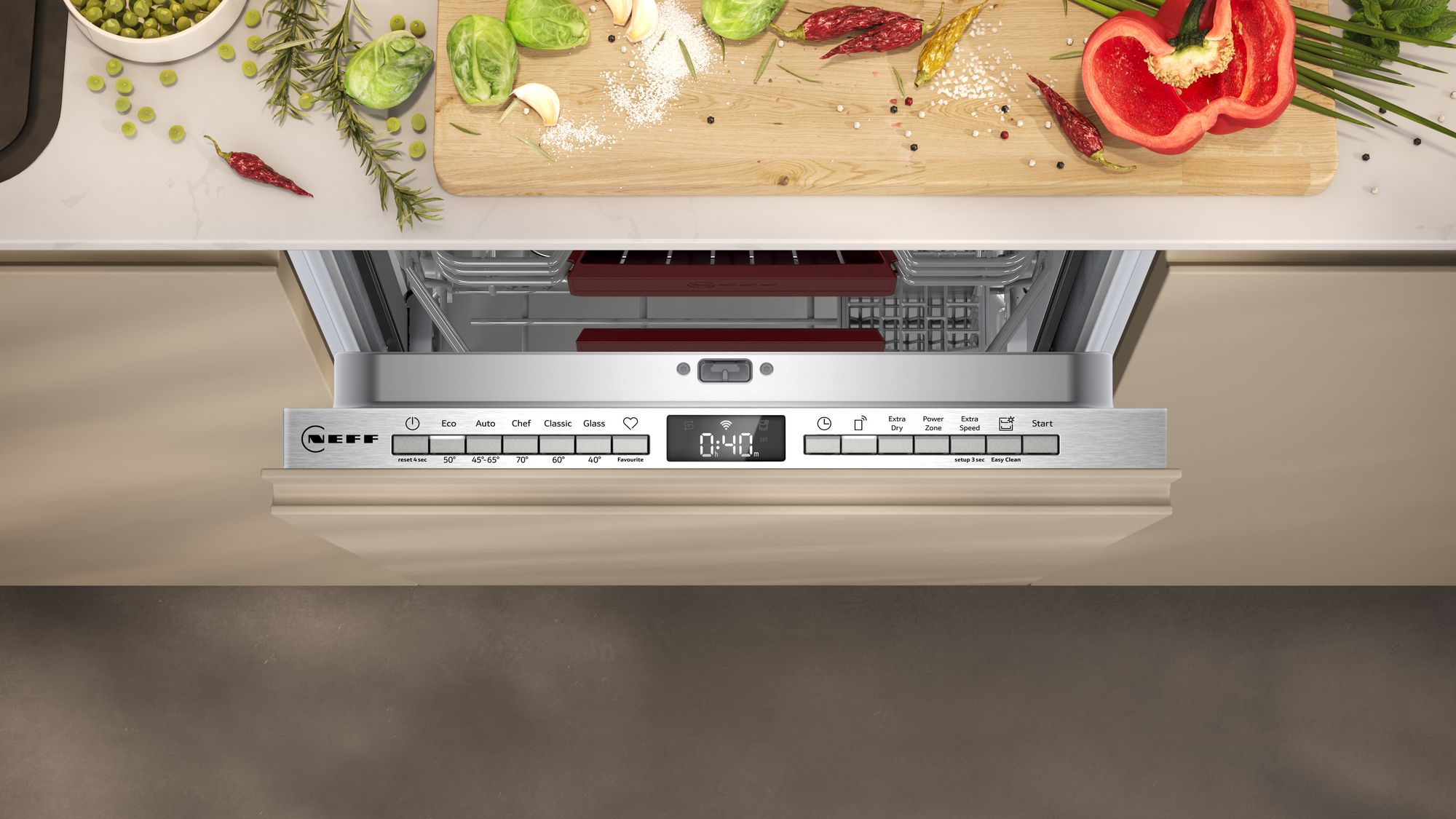 Neff N50, Fully-integrated dishwasher, 45 cm, Variable hinge thumbnail image