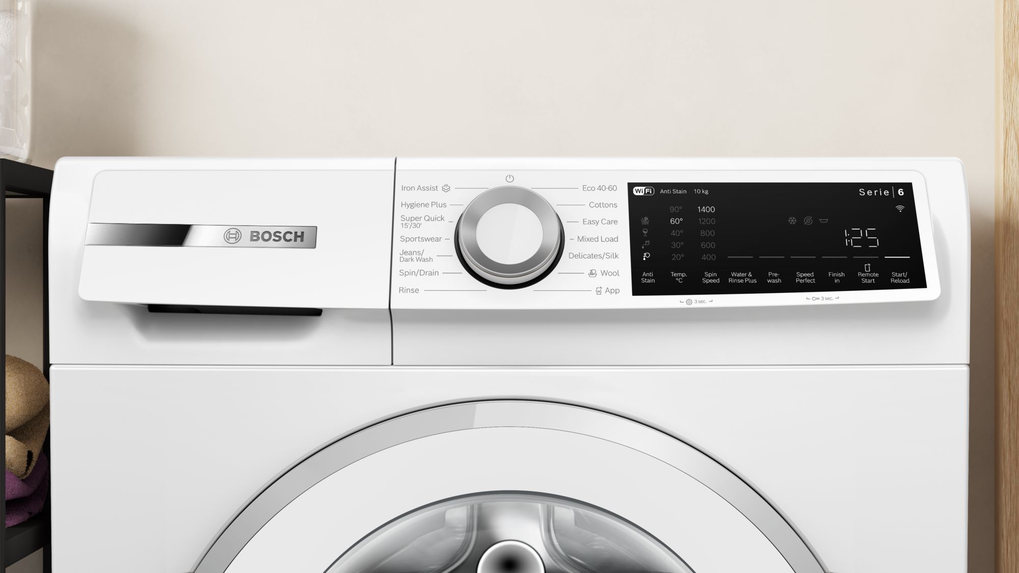 Bosch Series 6 WGJ25400GB 10KG 1400 Spin Washing Machine - White thumbnail image