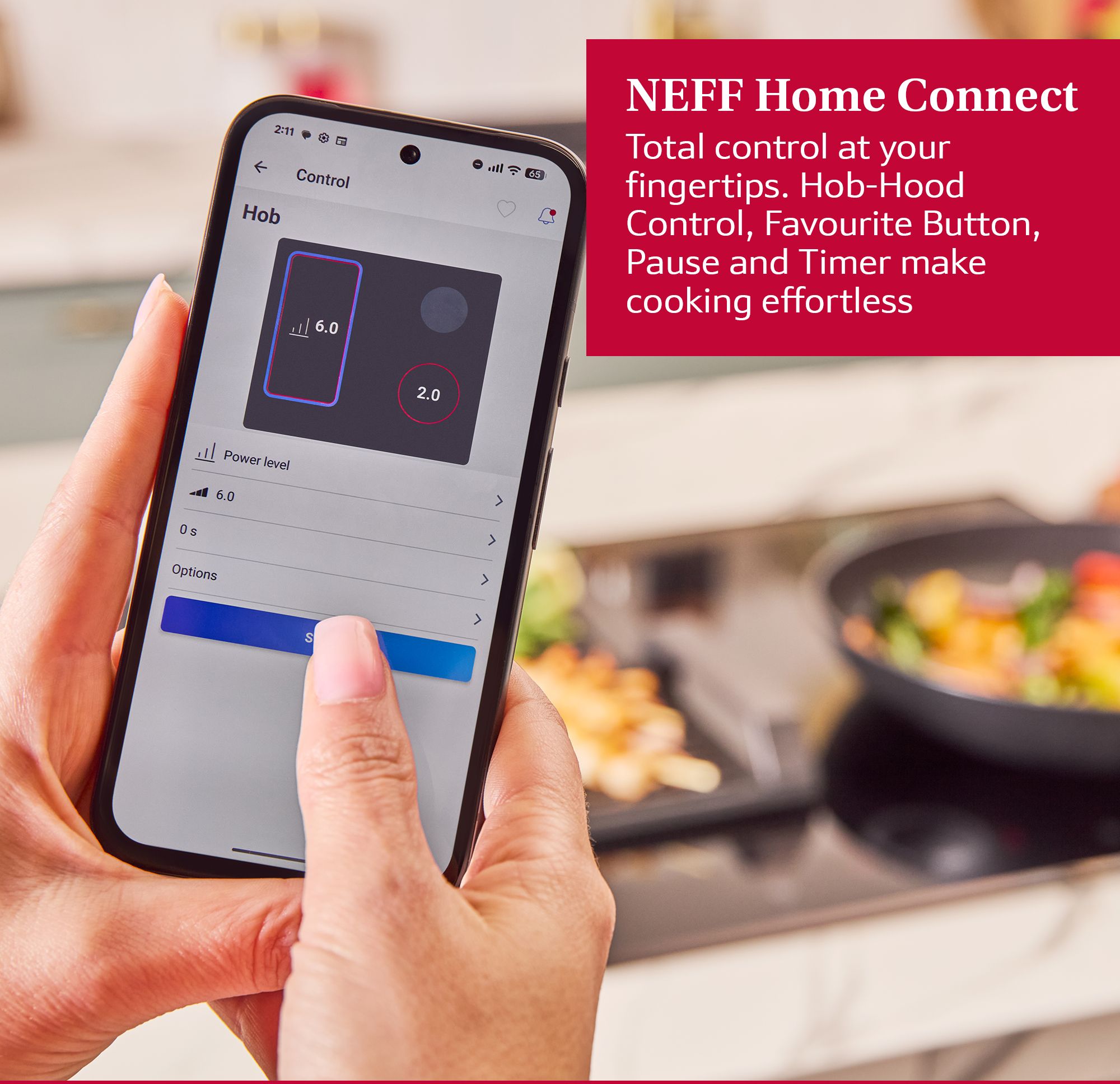 NEFF T56FHS1L0 'N70' 60cm 4 Zone Smart Induction Hob - Black thumbnail image