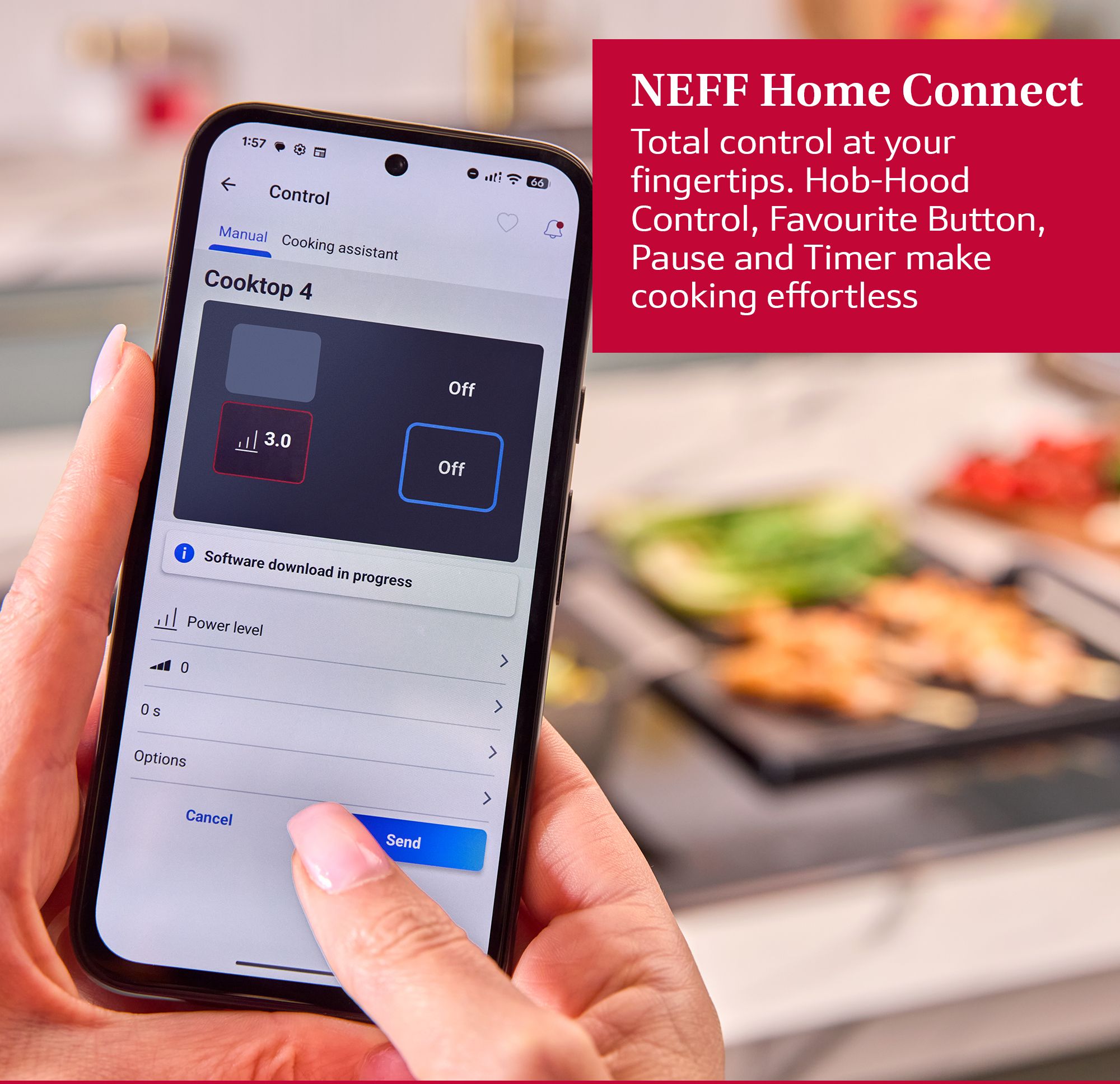 Neff N70 Induction hob, 80 cm, surface mount without frame, Twist Touch Control thumbnail image