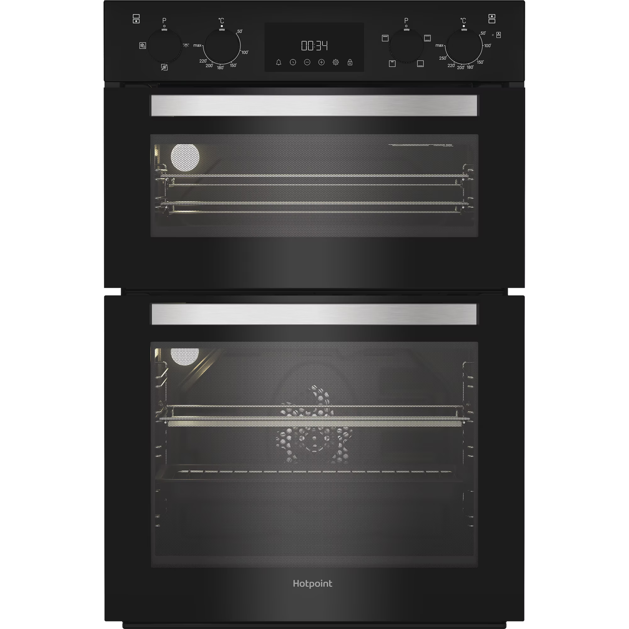 Hotpoint DIH10DB Built In Electric Fan Double Oven - Black thumbnail image