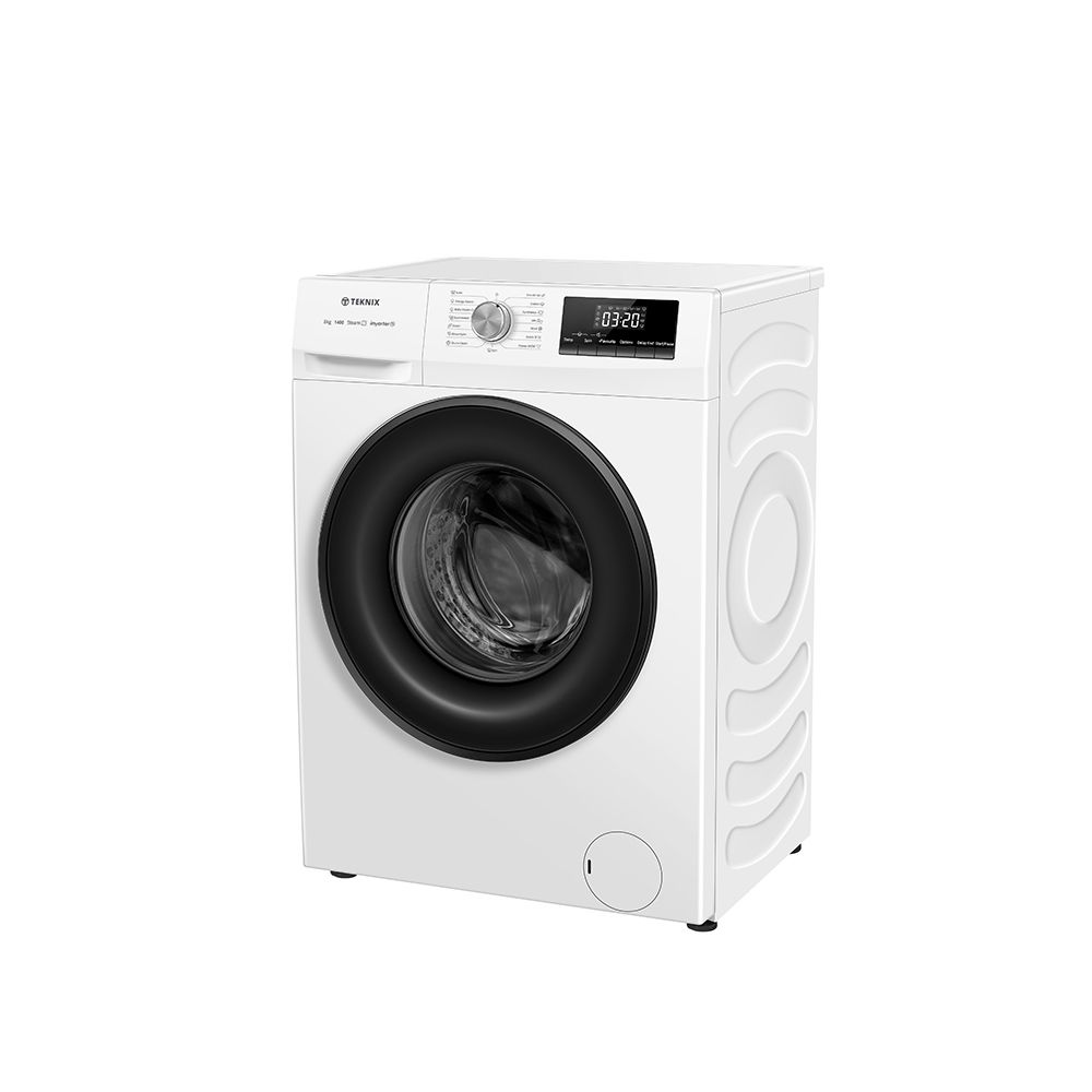 Teknix TK3W814XW Washing Machine 8kg 1400 Spin White thumbnail image