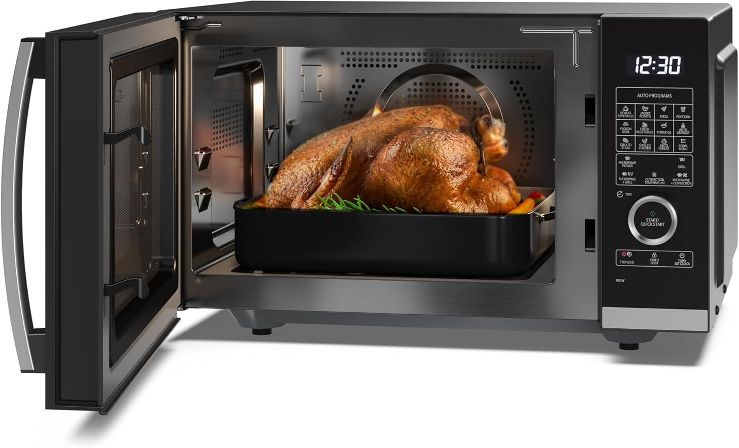 SHARP YC-QC254AU-B Combination Microwave - Black thumbnail image