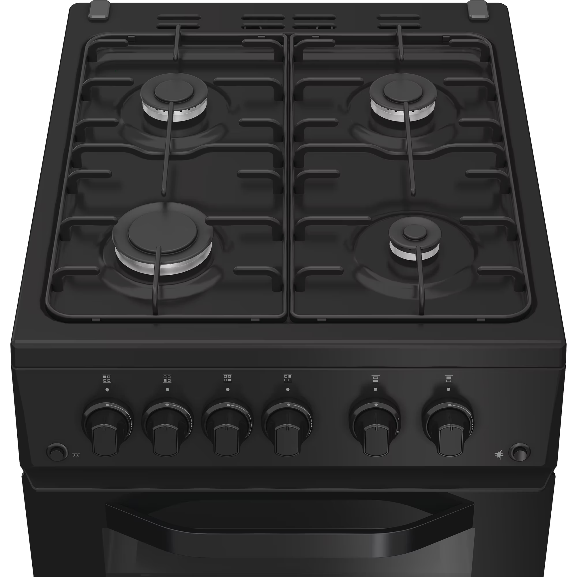 Hotpoint 50cm Gas Cooker Black Twin Cavity thumbnail image