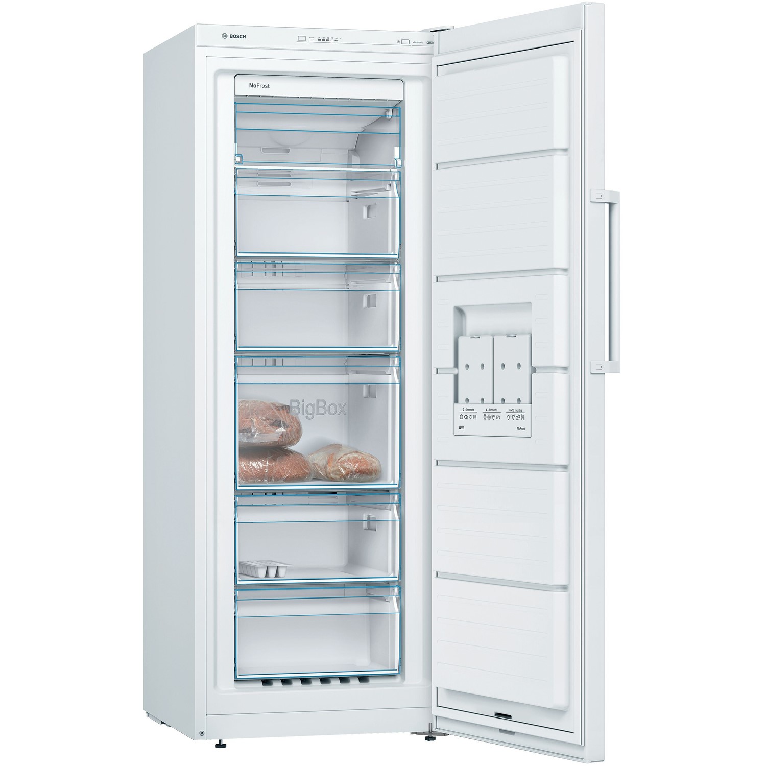 Bosch Serie | 4, Free-standing freezer, 161 x 60 cm, White thumbnail image