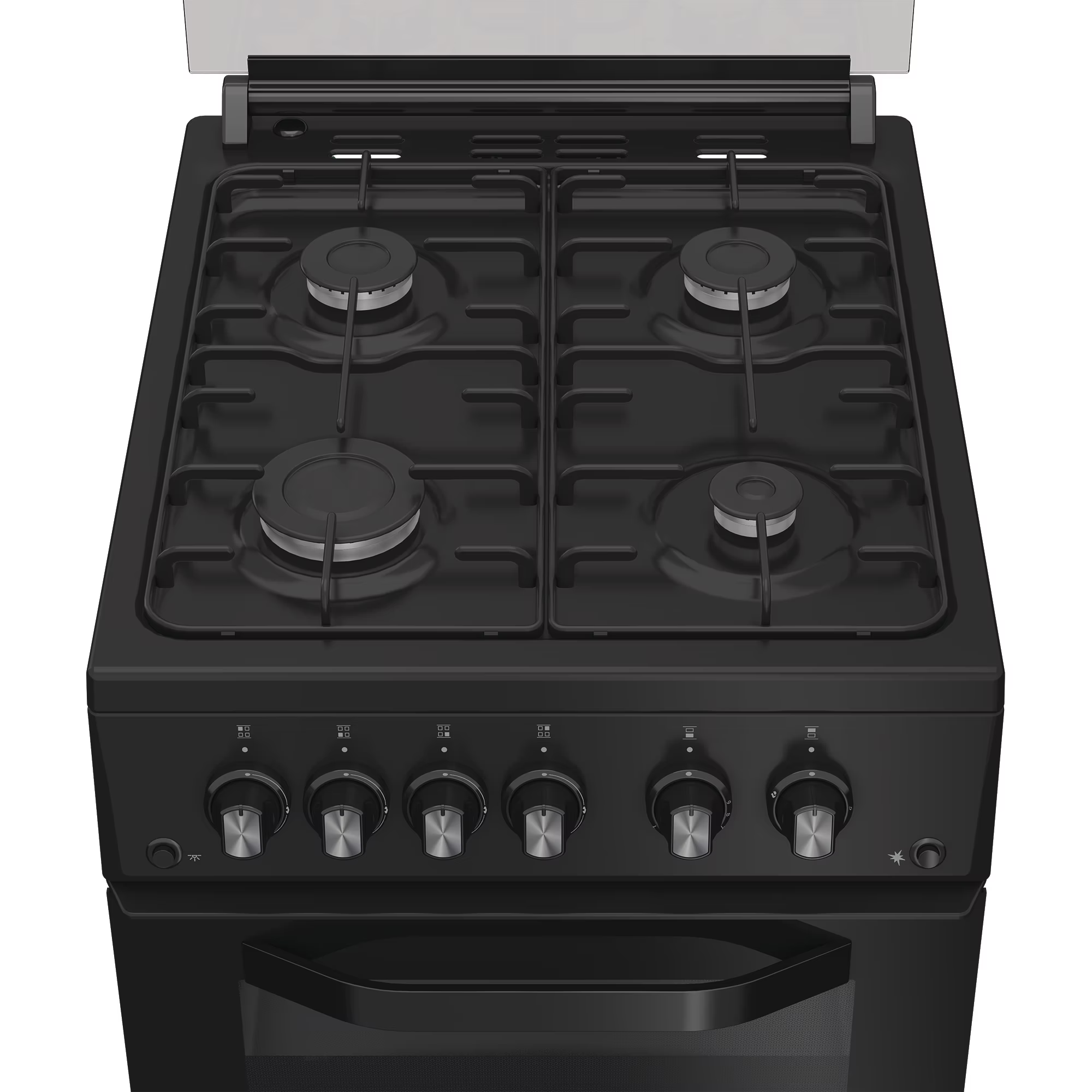 Hotpoint Double Oven Gas Cooker 50cm - Black thumbnail image