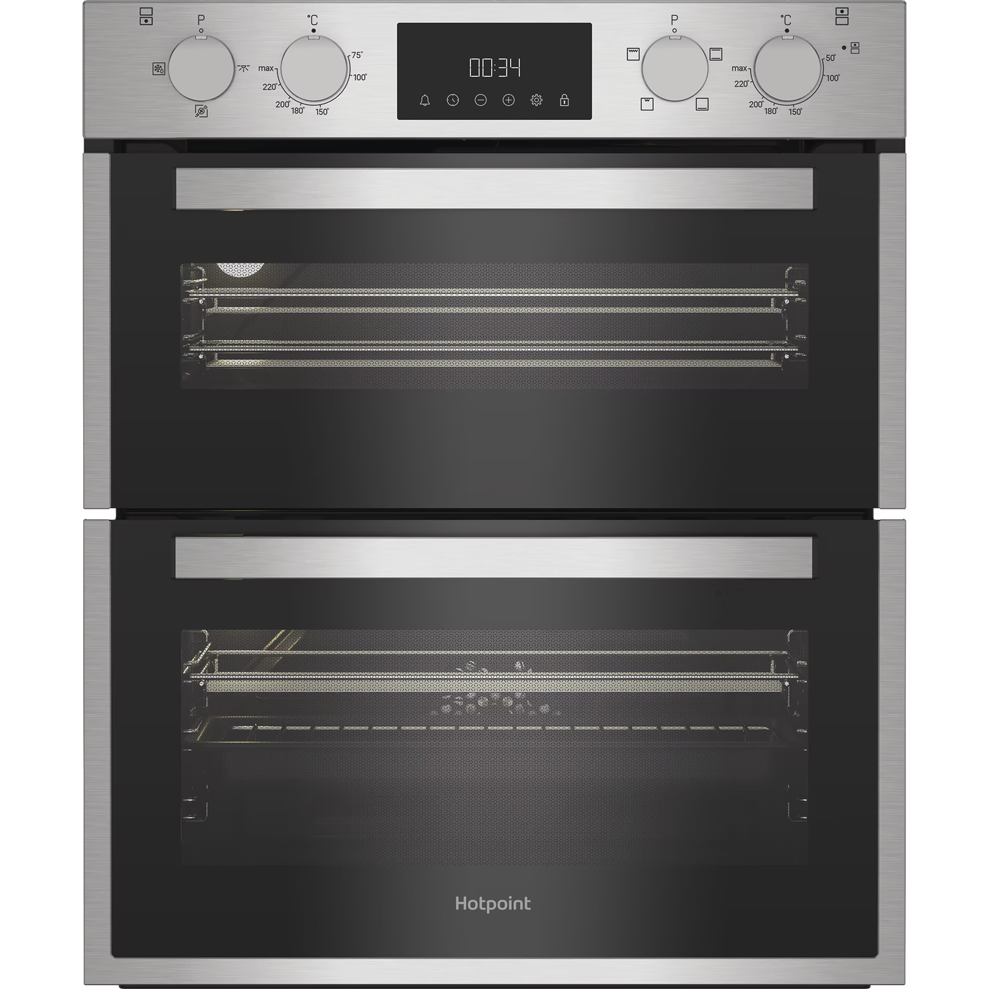 Hotpoint DUH 10D IX Built Under Electric Fan Double Oven - Stainless Steel thumbnail image