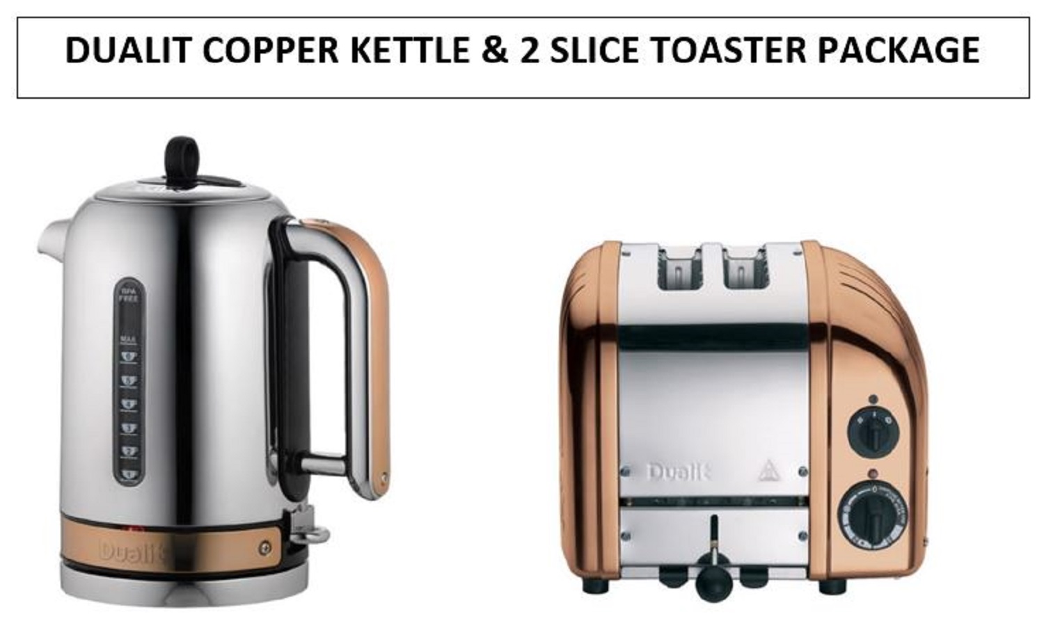 Dualit Classic Copper Kettle & 2 Classic 2 Slice thumbnail image