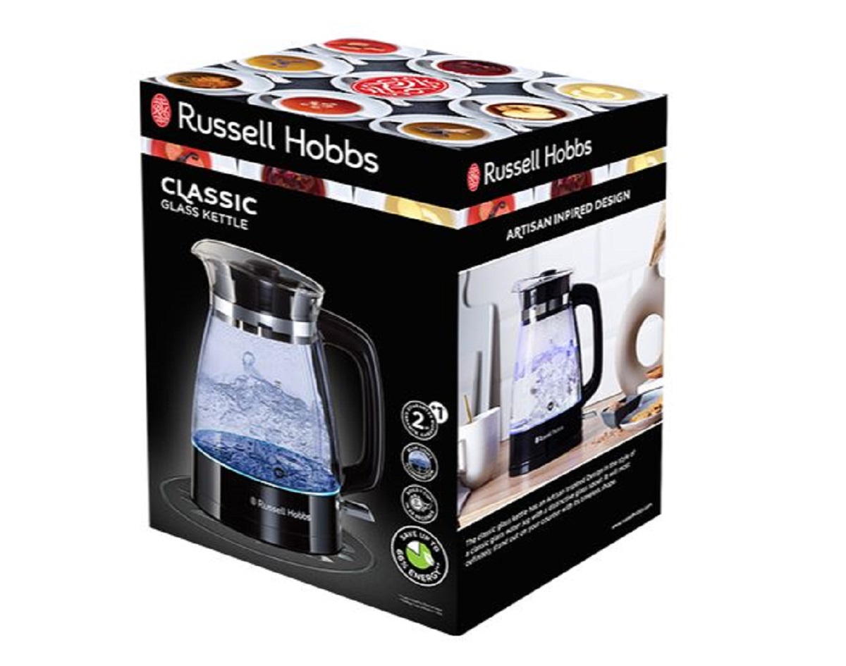 Russell Hobbs Classic Glass Kettle Black thumbnail image