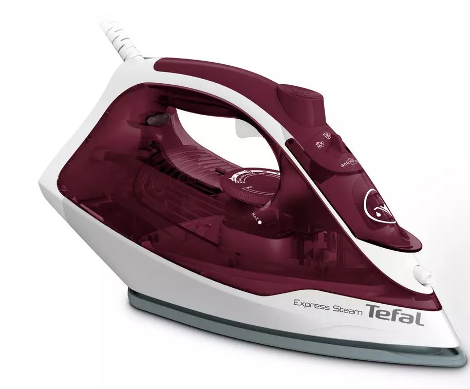 Tefal Express Steam FV2869 Steam Iron White & Ruby Red thumbnail image